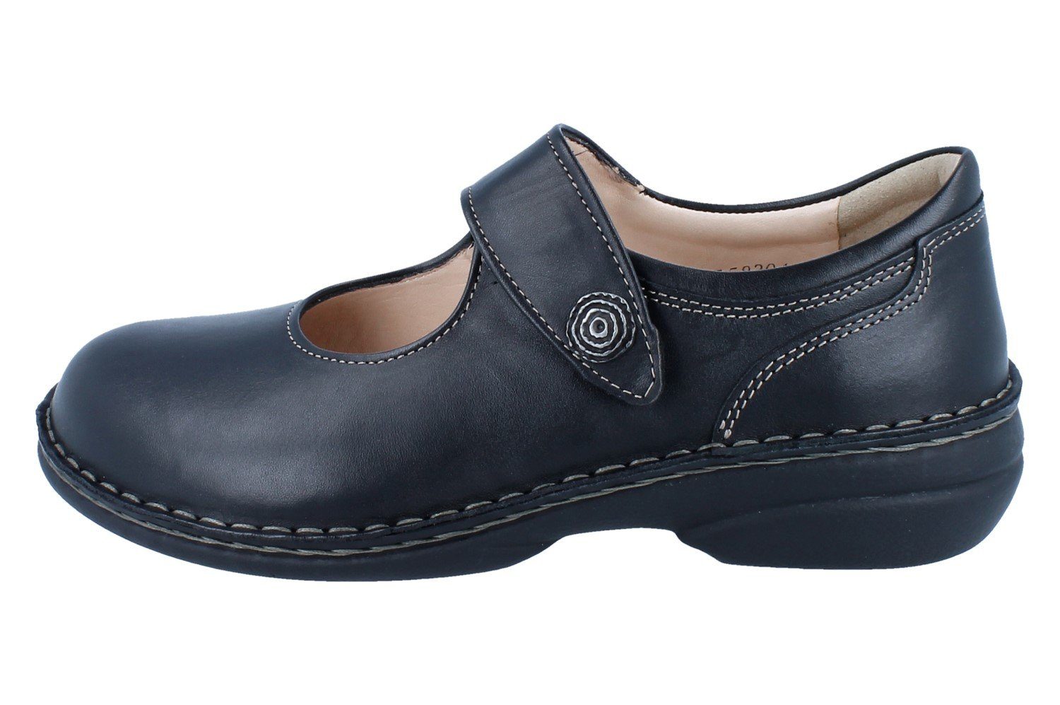 Finn Comfort FINN COMFORT Laval Damen Ballerina schwarz Glattleder - Größe: 36 Schnürschuh Wechselfußbett