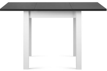 Konsimo Esstisch SALUTO Esszimmertisch Küchentisch 80x80cm, ausziehbar bis 110cm, quadratisch