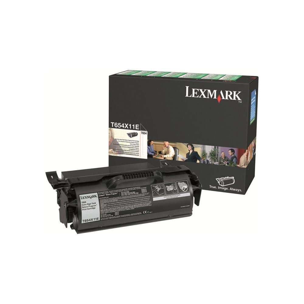 Lexmark Tonerpatrone T654X11E Toner schwarz