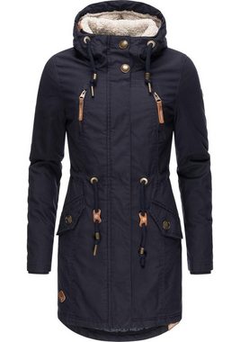 Ragwear Wintermantel Elsie II Intl. sportlicher Winterparka mit Teddy-Futter