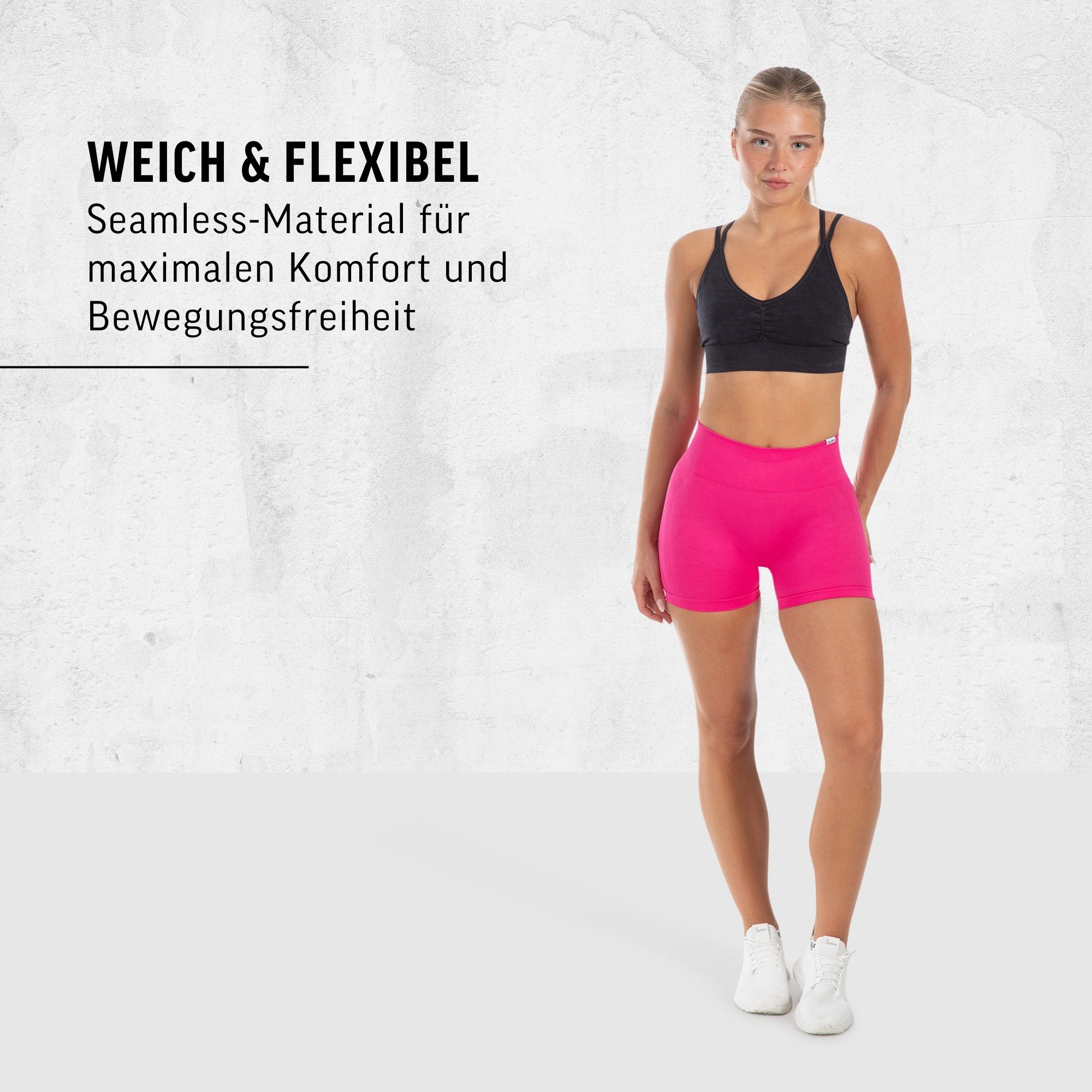 Smilodox Shorts Kalea Scrunch, Kurze Radlerhose, Hotpants mit Booty Scrunch & Kontur elastischer Bund, weiches Material, figurformend, Training Alltag