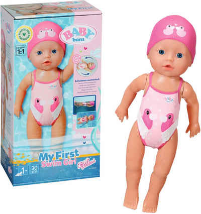 Baby Born Babypuppe My First Swim Girl, 30 cm, schwimmt Kraul und Schmetterling
