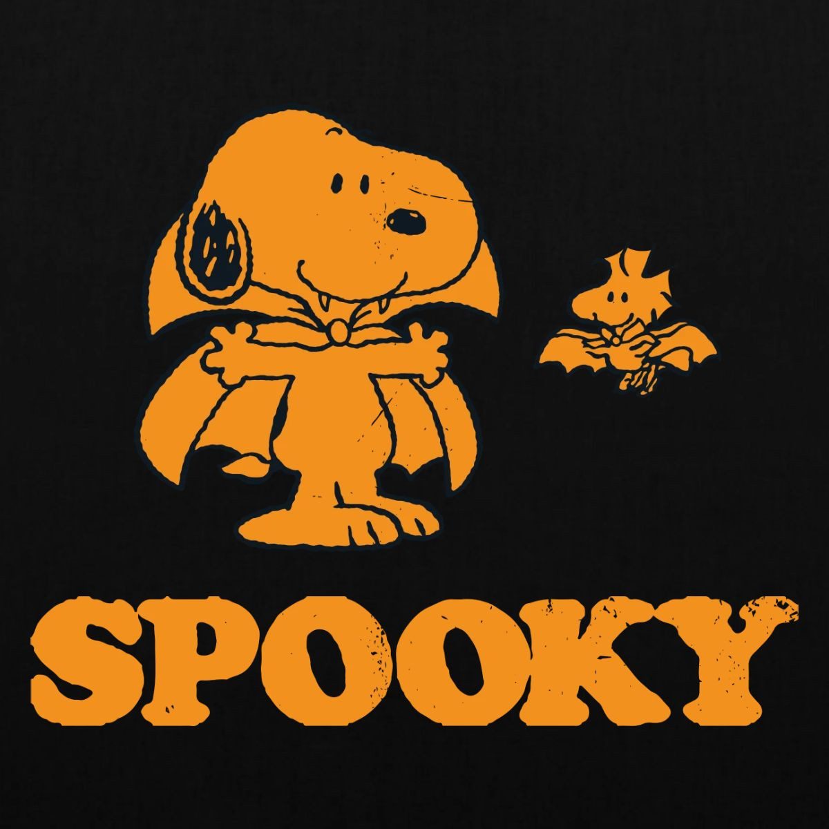 Spreadshirt Henkeltasche Peanuts Spooky Halloween Outfit Stoffbeutel (1-tlg)