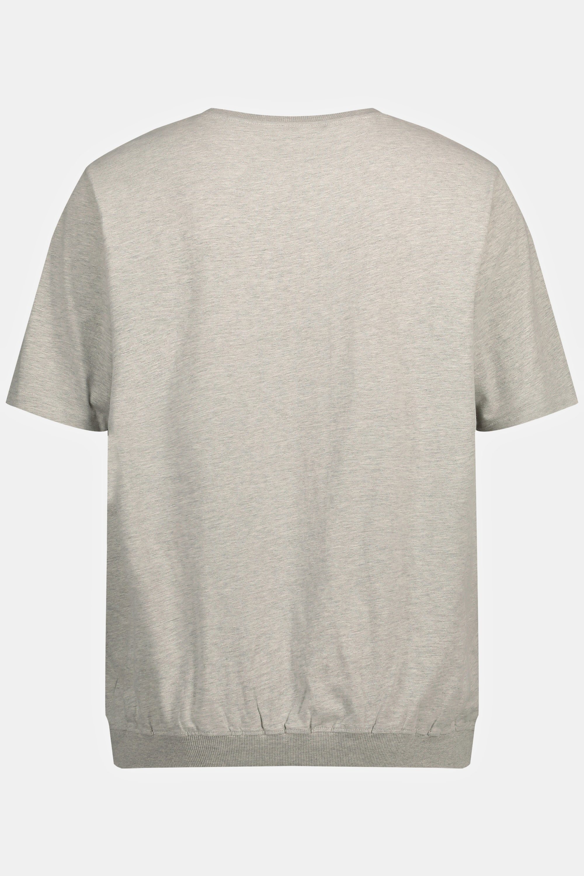 natur Halbarm T-Shirt T-Shirt Bauchfit 10XL XXL Basic bis melange JP1880