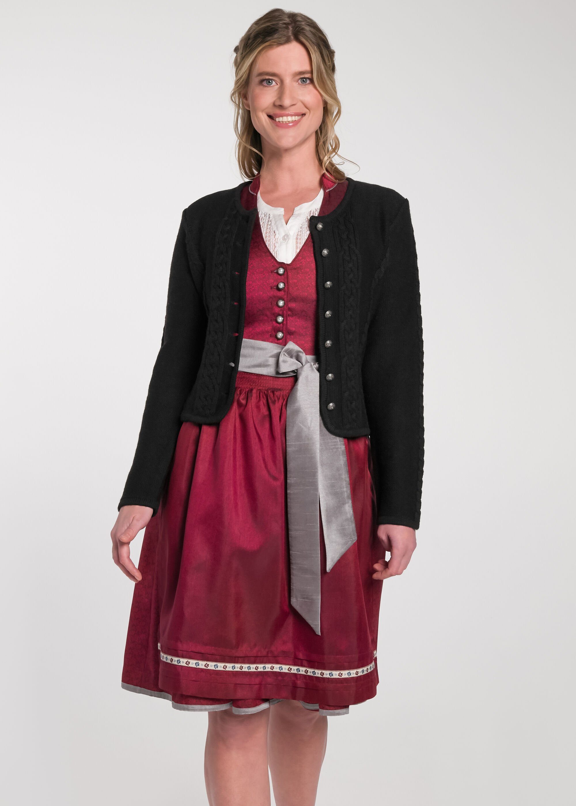 Spieth & Wensky Trachtenstrickjacke 'Bonn' (1-tlg) mit Zopfmuster