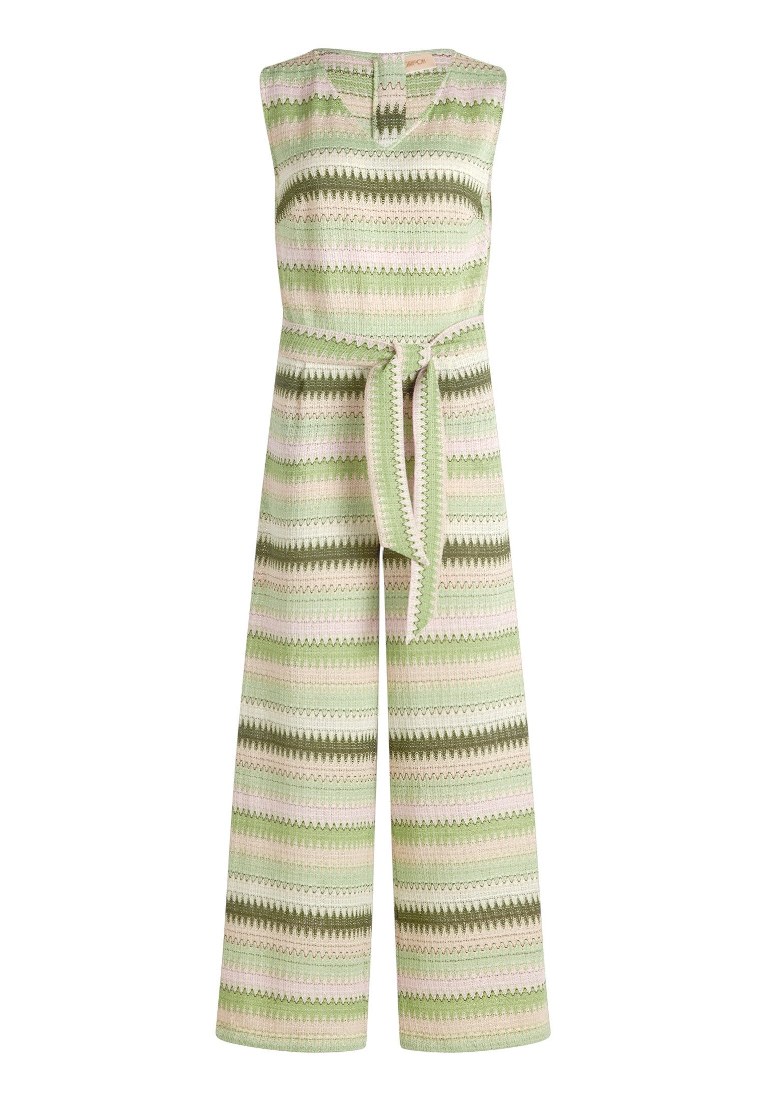 Cartoon Overall Damen mit Bindegürtel (1-tlg)
