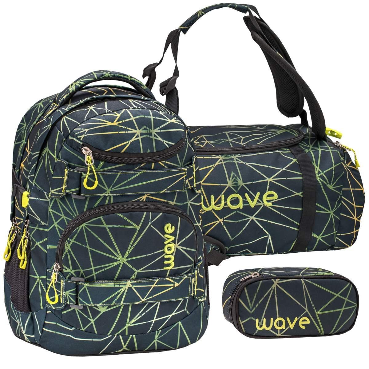 Wave Schulrucksack Infinity Rucksack Set 3teilig