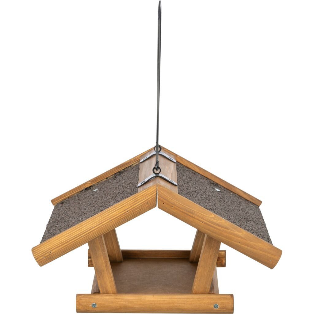 TRIXIE Vogelhaus Vogelfutterhaus zum Aufhängen - braun - 30 × 18 × 28 cm