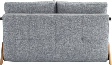 INNOVATION LIVING ™ Schlafsofa Cubed, Kompaktes Klappsofa mit Füßen aus Eiche