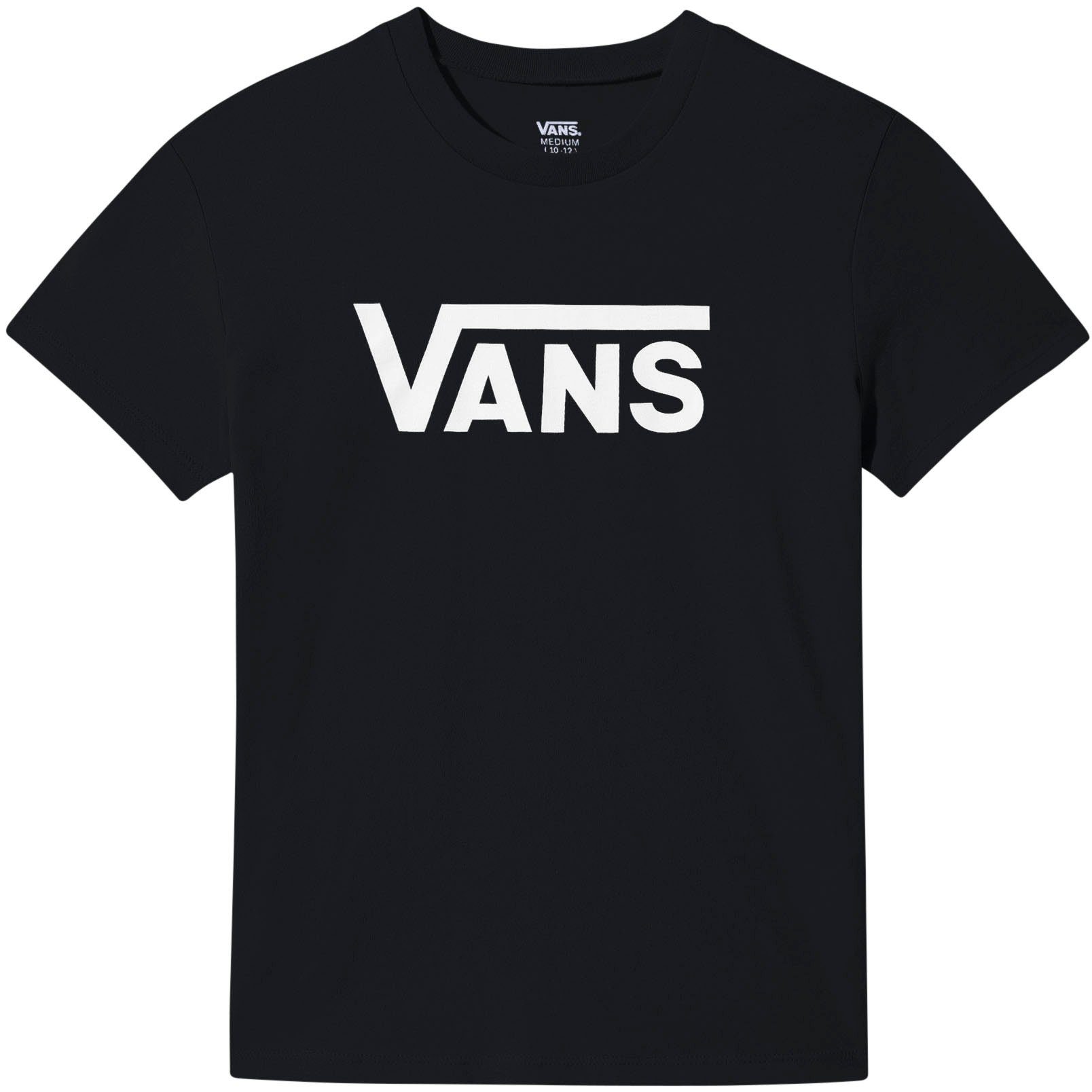 T-Shirt schwarz-weiß CREW FLYING V Vans GIRLS"