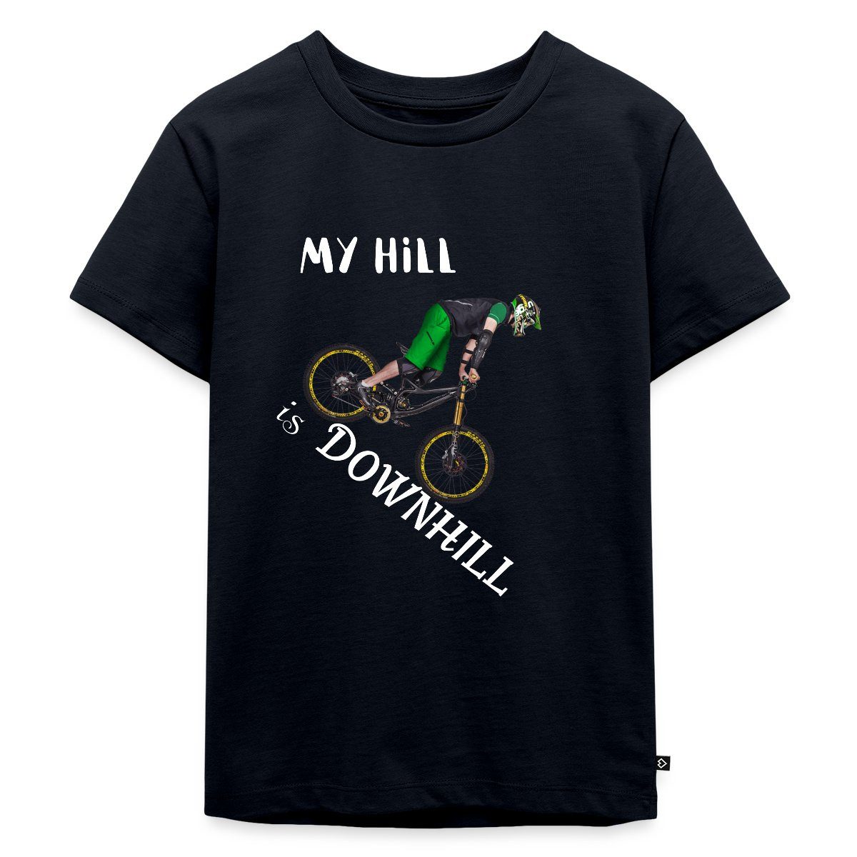 T-Shirt My Hill Is Downhill Mountainbike Kinder Premium T-Shirt