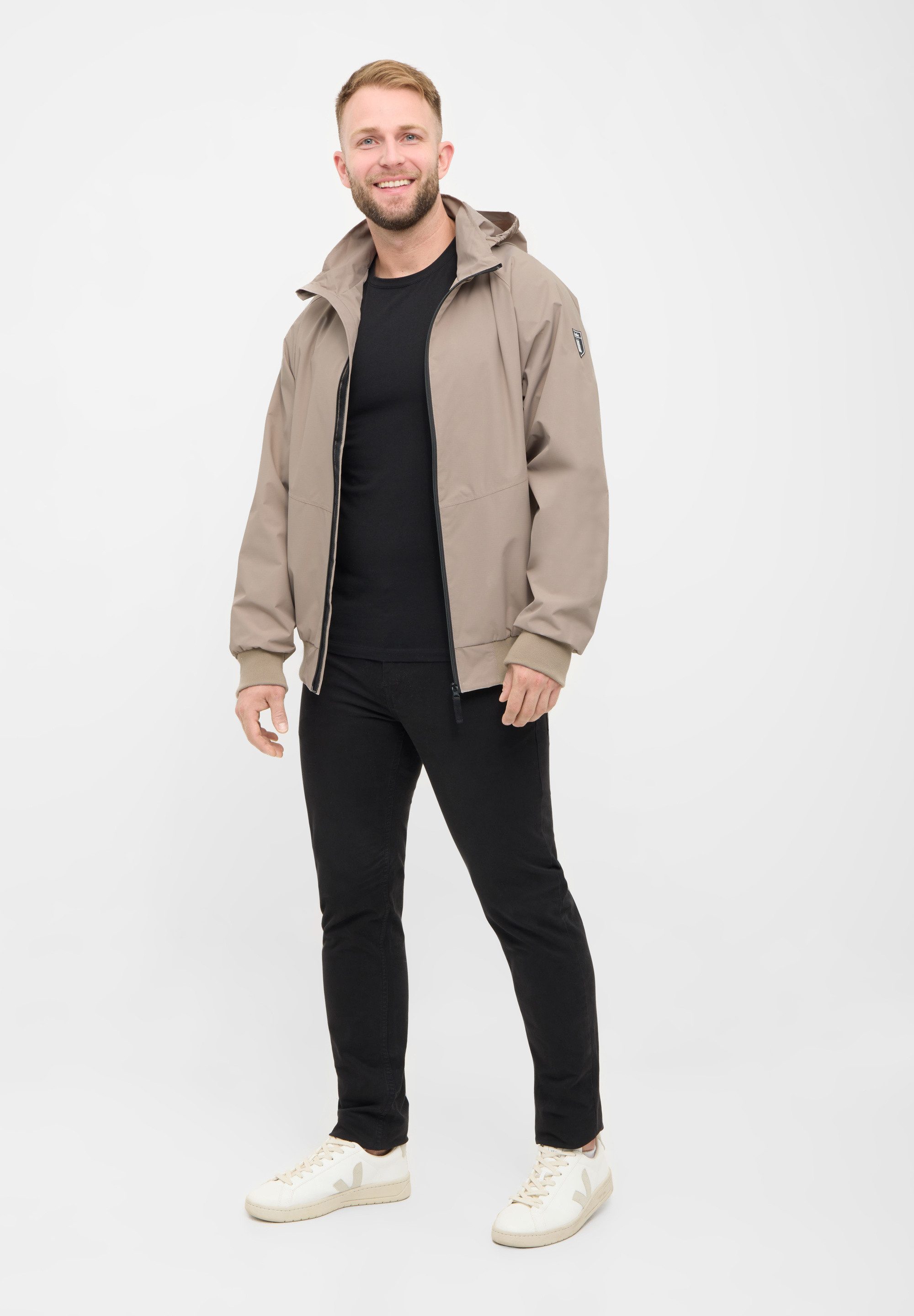 Derbe Regenjacke Ripby Kapuze innenliegend, wasserabweisend, winddicht