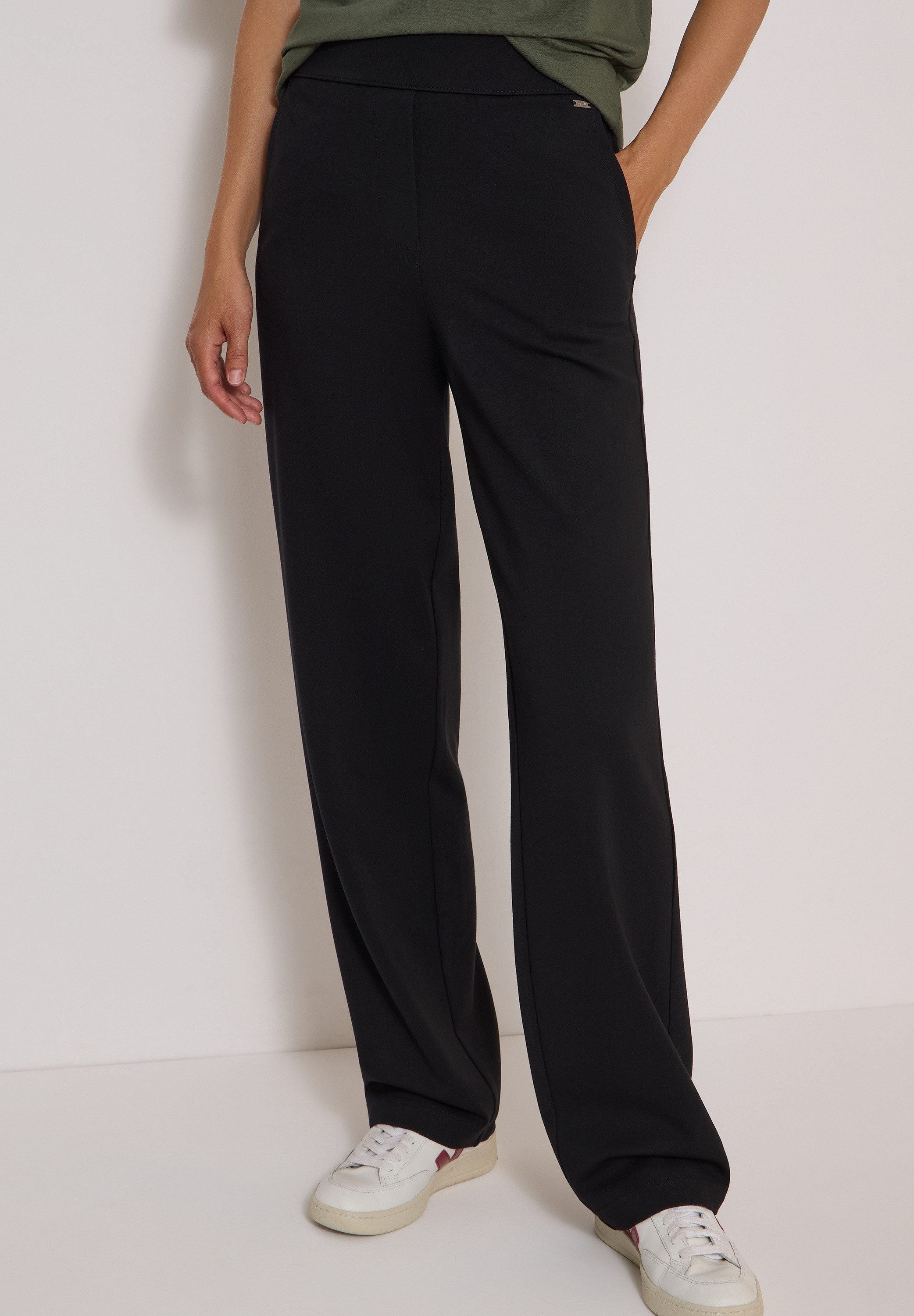 CECIL Stoffhose softer Materialmix