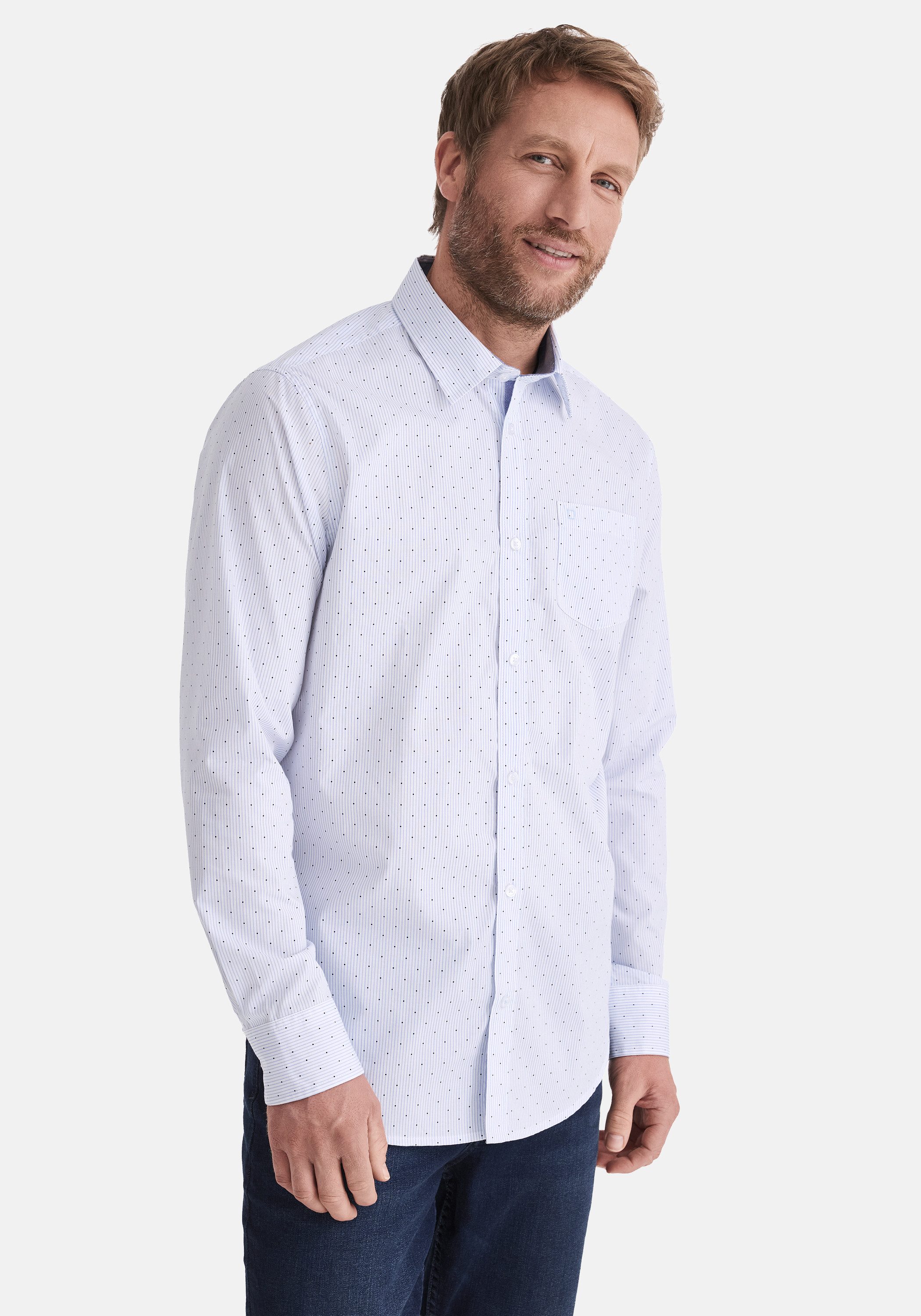 Stooker Men Langarmhemd HUGH Hemd Langarm Regular Fit Langarm Hemd Regular günstig online kaufen