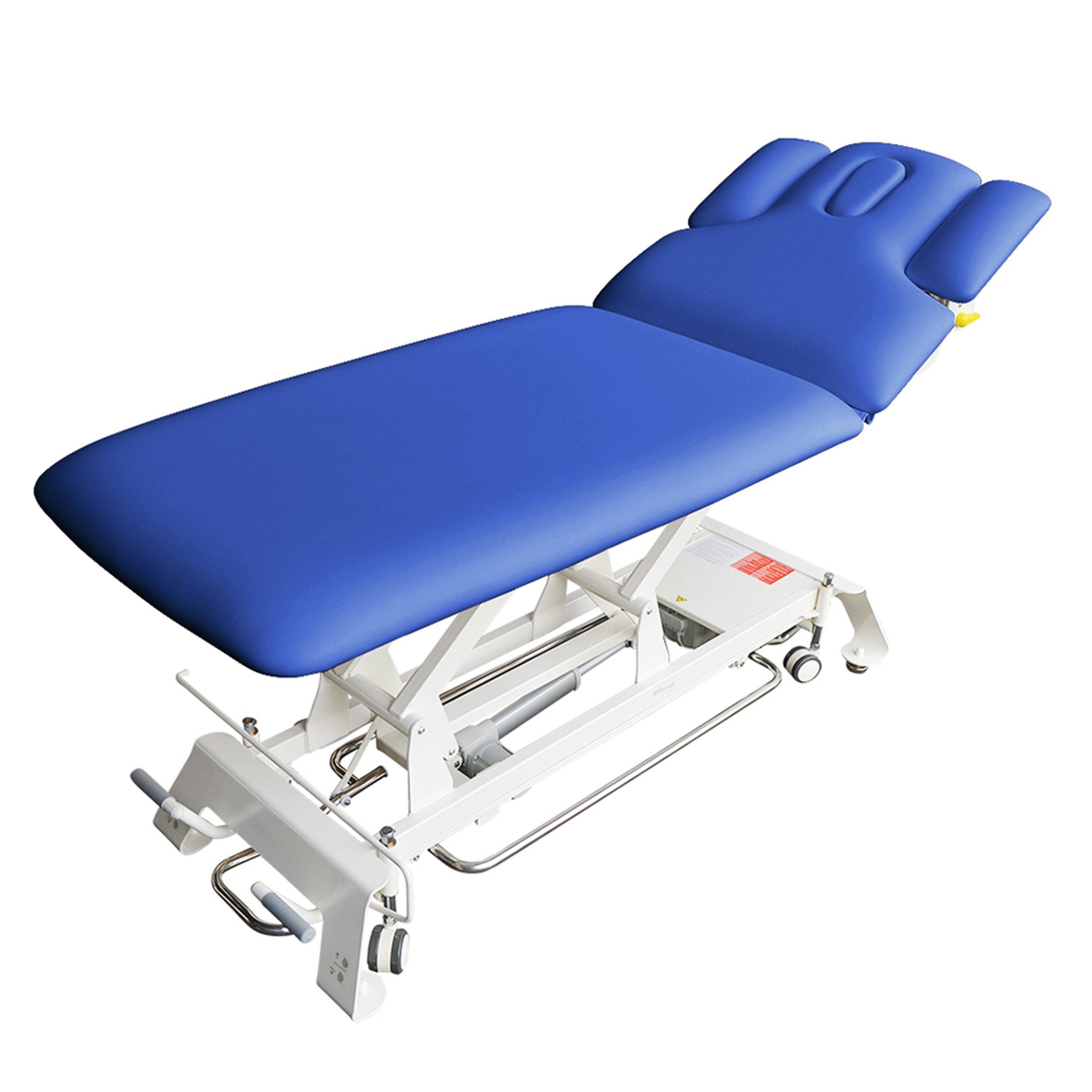 PROMAFIT Massageliege Therapieliege Elektrisch Höhenverstellbar "Houston" (Zubehör, 1-St., Rundumschaltung Armablagen Papierrollenhalter verstellbar Kopfpolster), 2 Zonen Behandlungsliege / Höhenverstellung von ca. 50 cm bis 95,5 cm
