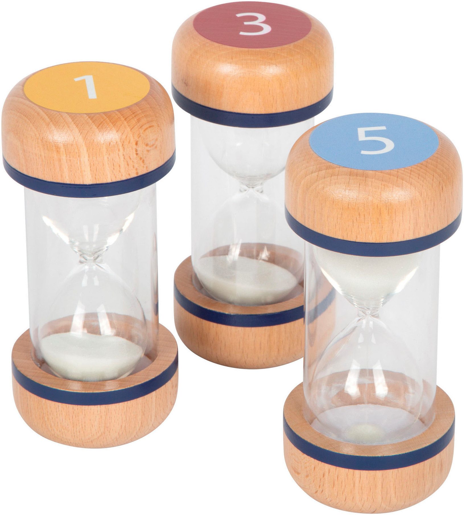 Small Foot Lernspielzeug Sanduhren-Set Educate (3-St)