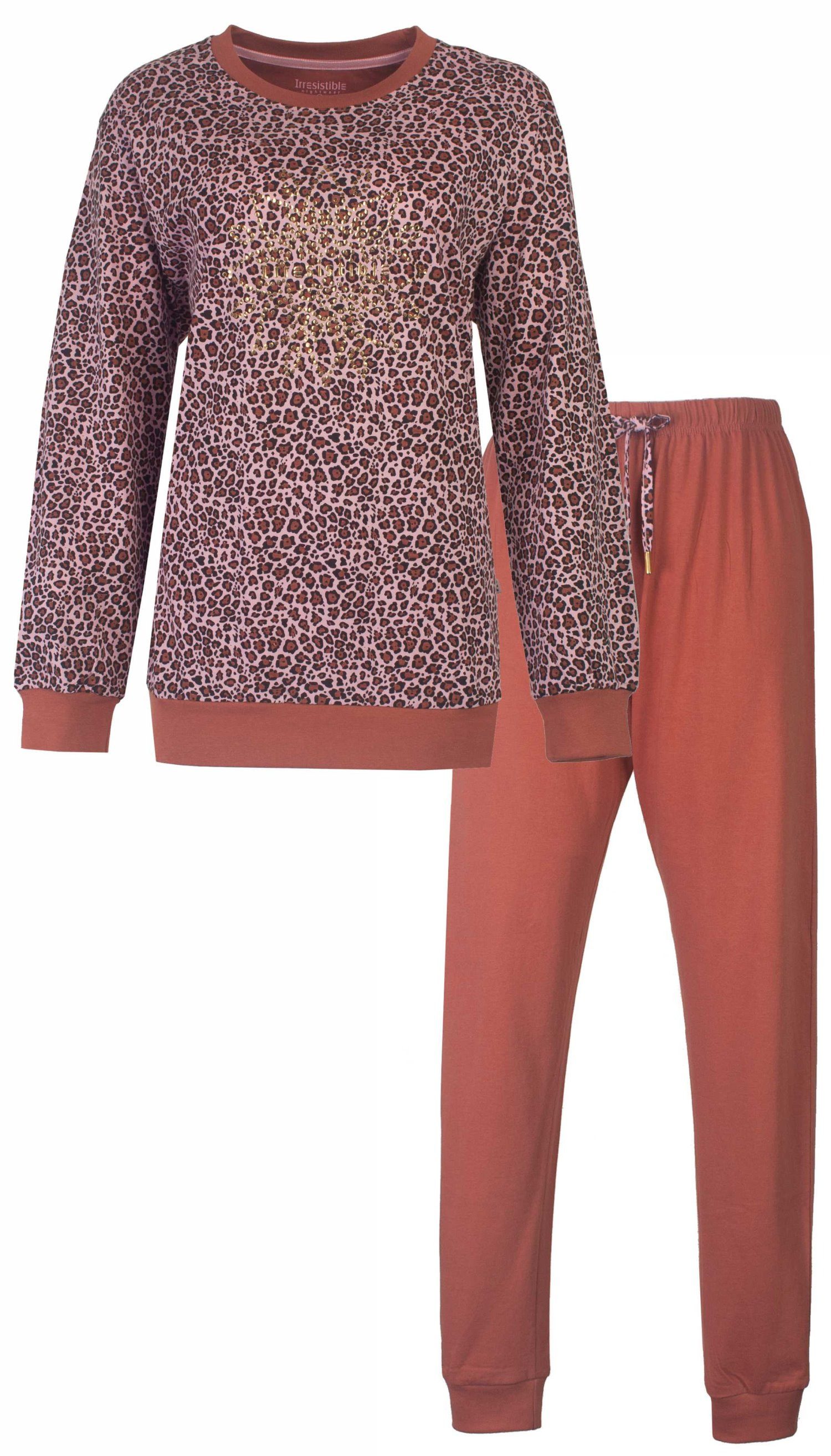 Irresistible Schlafanzug Damen Pyjama lang (2 tlg) Baumwolle