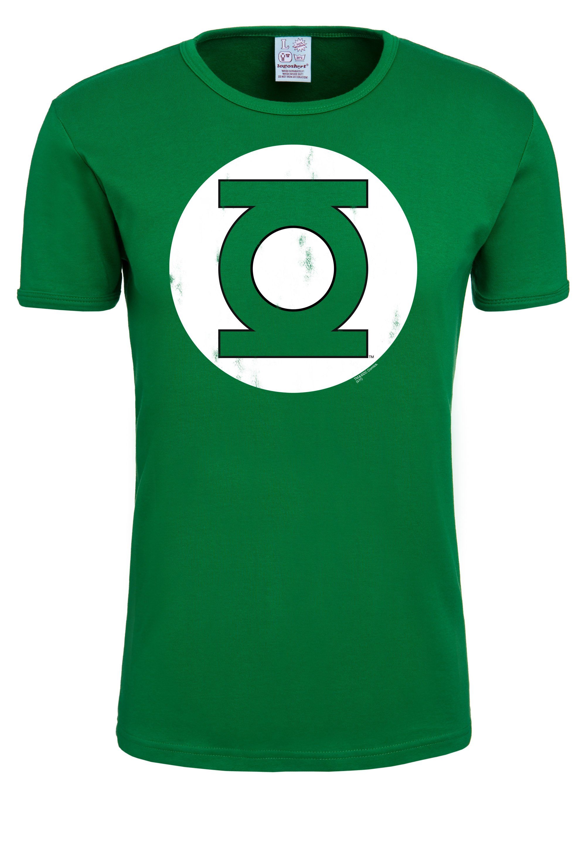 LOGOSHIRT T-Shirt Green Lantern Logo mit lizenziertem Originaldesign