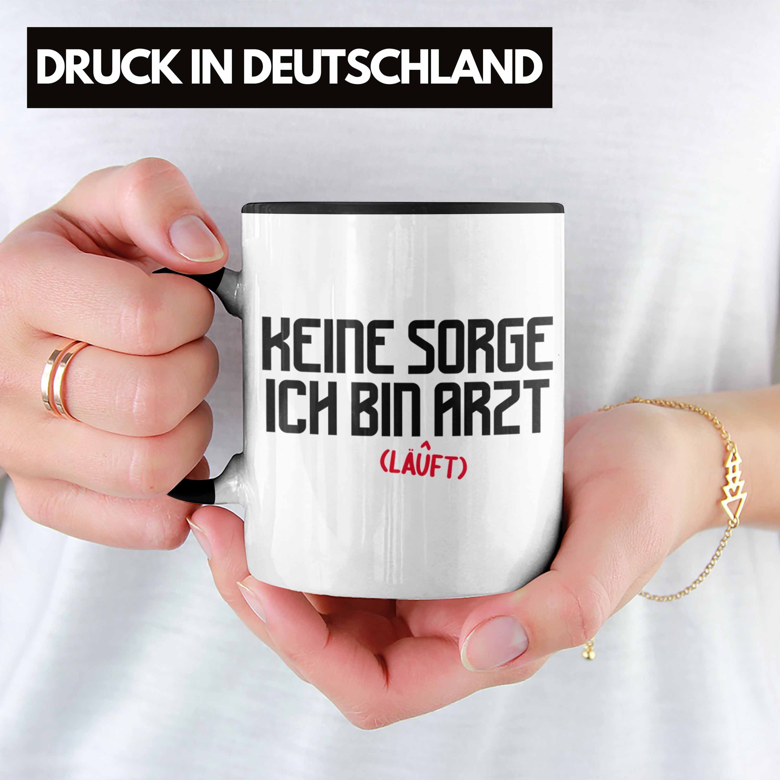 Krankenhaus Geschenkidee Ärzte Kaffeetasse Lustig Arzt Tasse - Trendation Tasse für Männer Arzt Geschenk Trendation Schwarz