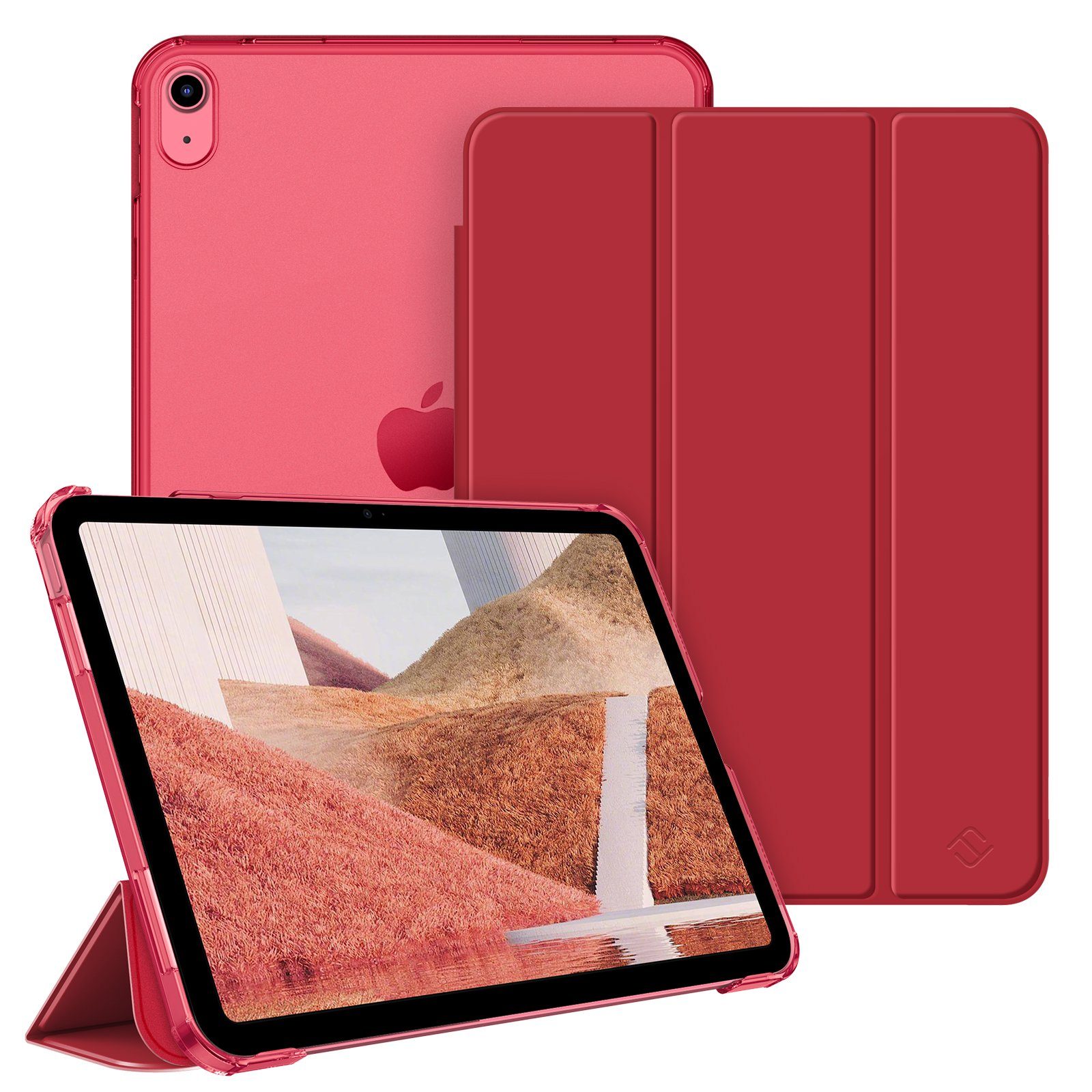 Fintie Tablet-Hülle für iPad 11. Generation 2025 (A16) 11 Zoll, iPad 10. Generation 2022 10.9 Zoll, Ultradünn Case mit transparenter Rückseite Abdeckung, Auto Schlaf/Wach