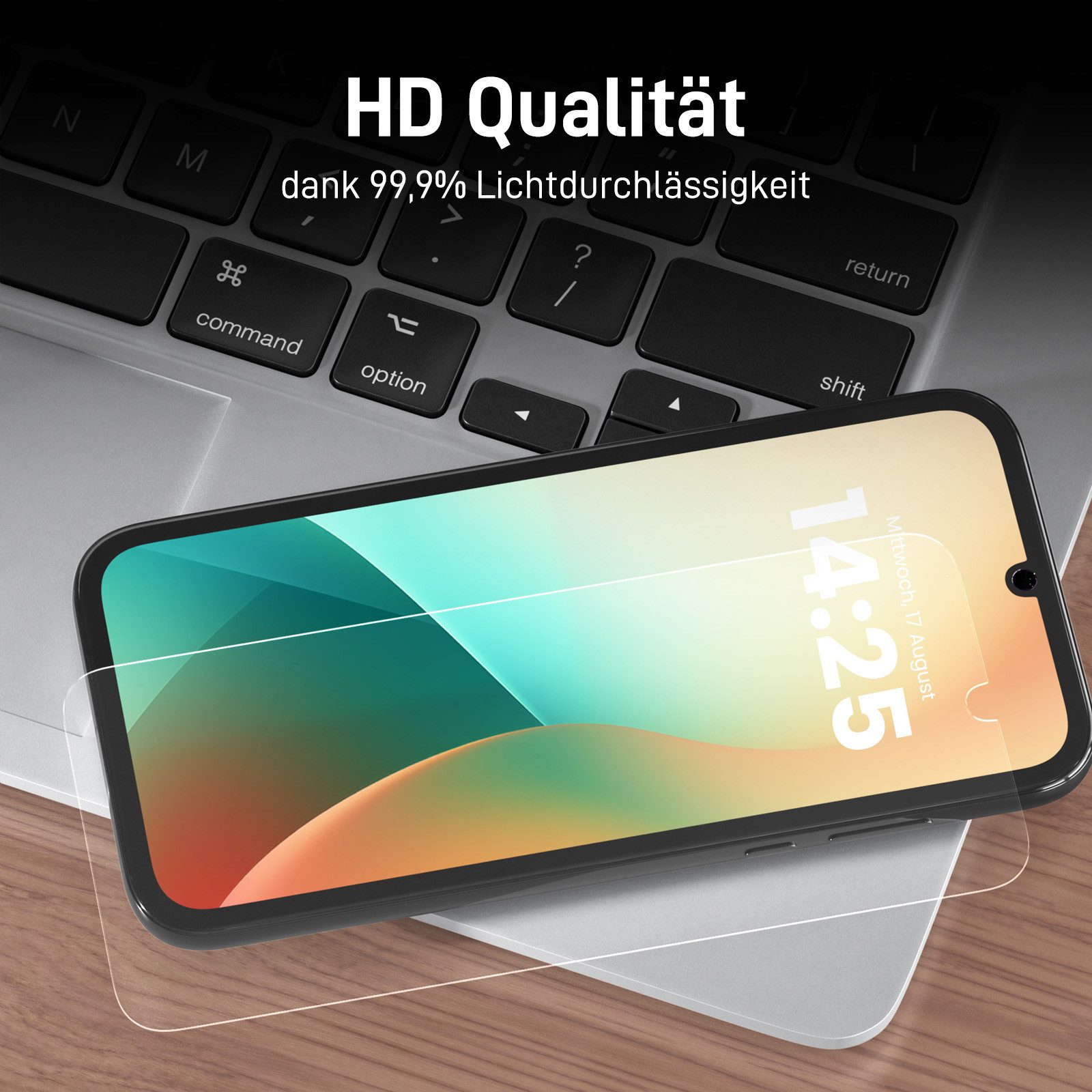 Tec-Expert Displayschutzglas 2X 9H Displayglas für Xiaomi Redmi 15C für Xiaomi Redmi 15C, Displayschutzfolie, 2 Stück, Displayschutz, Schutzglas, Bildschirmschu – Bild 4 von 5