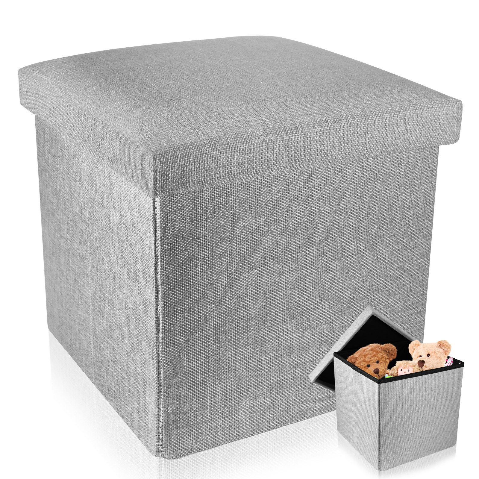Sitzbank sitzhocker mit Stauraum gepolstert Hocker Faltbar Aufbewahrung