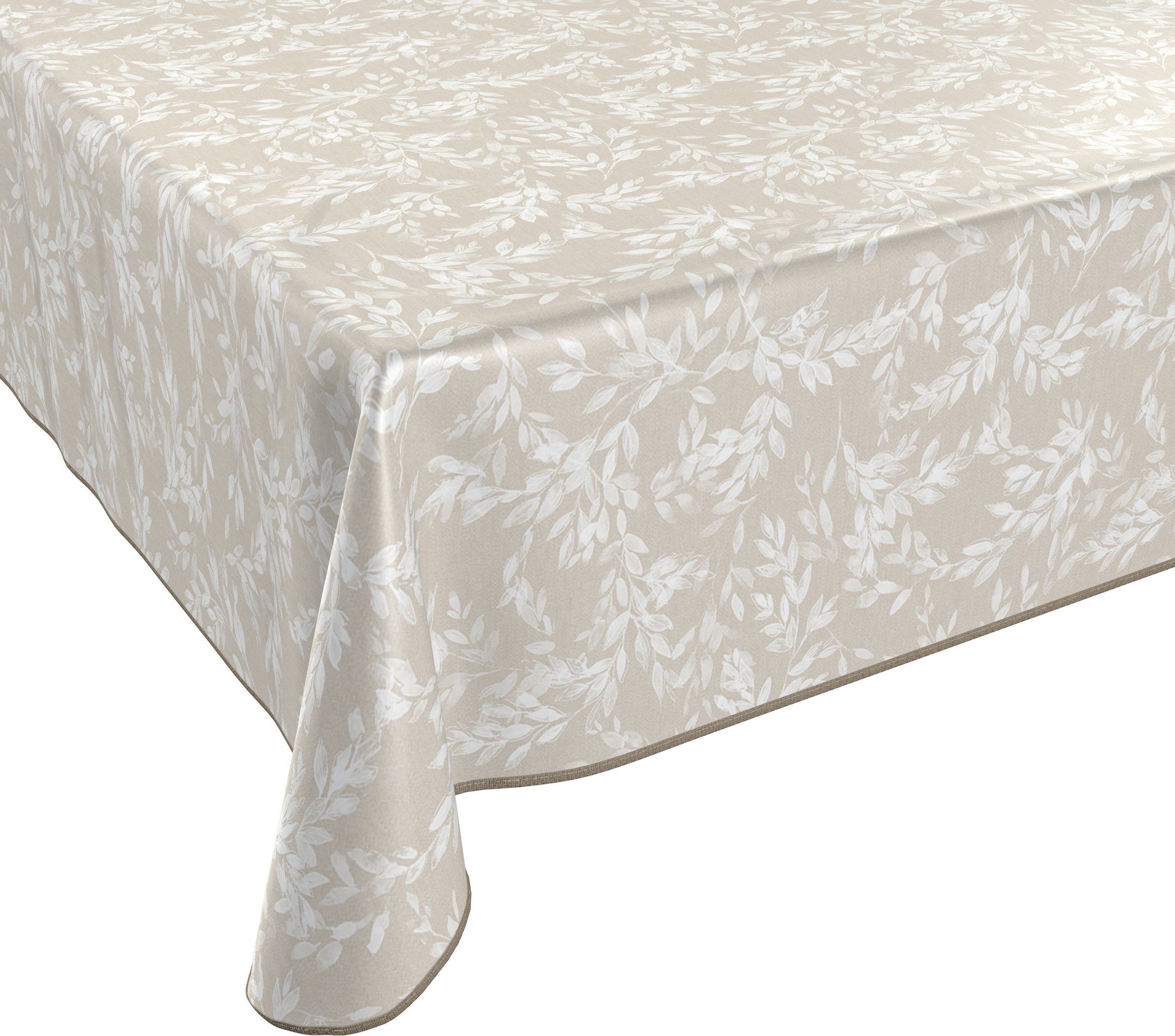 Beautex Tischdecke Wachstuch Tischdecke abwischbar rutschfest mit Paspelband Eckig Rund (1-tlg)