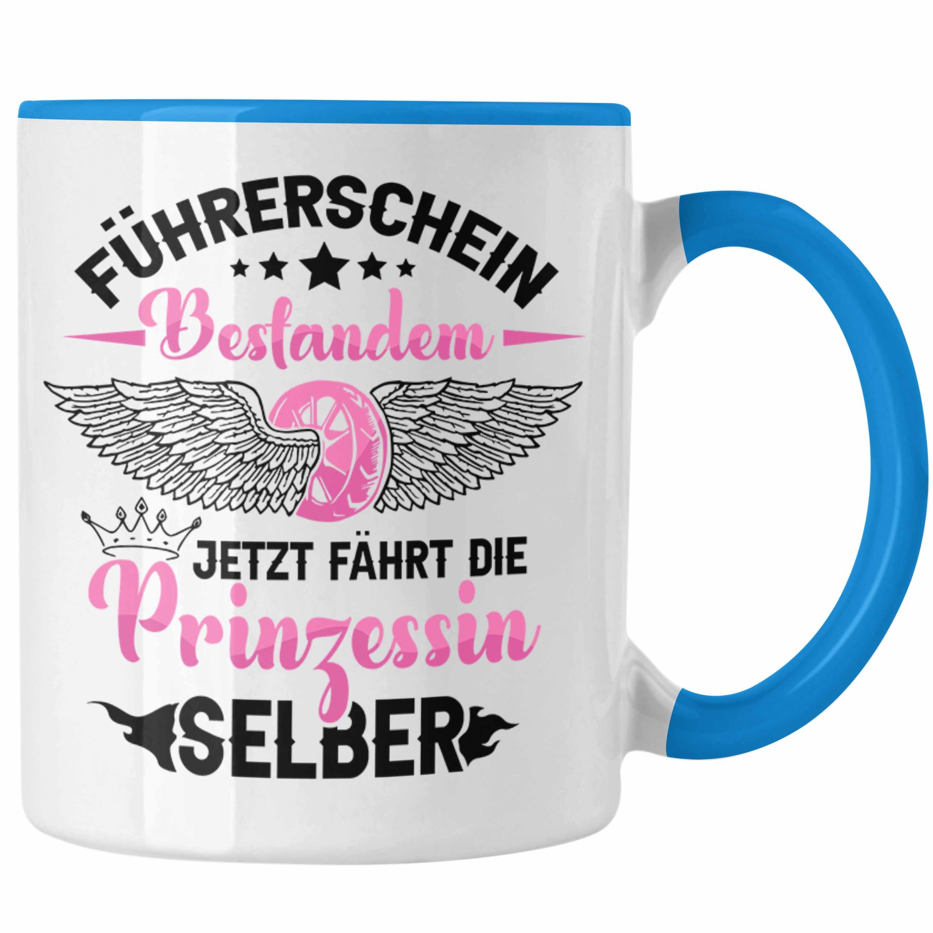 Trendation Tasse Führerschein Bestanden Tasse Geschenk Frauen Mädchen Prinzessin Gesch Blau | Teetassen