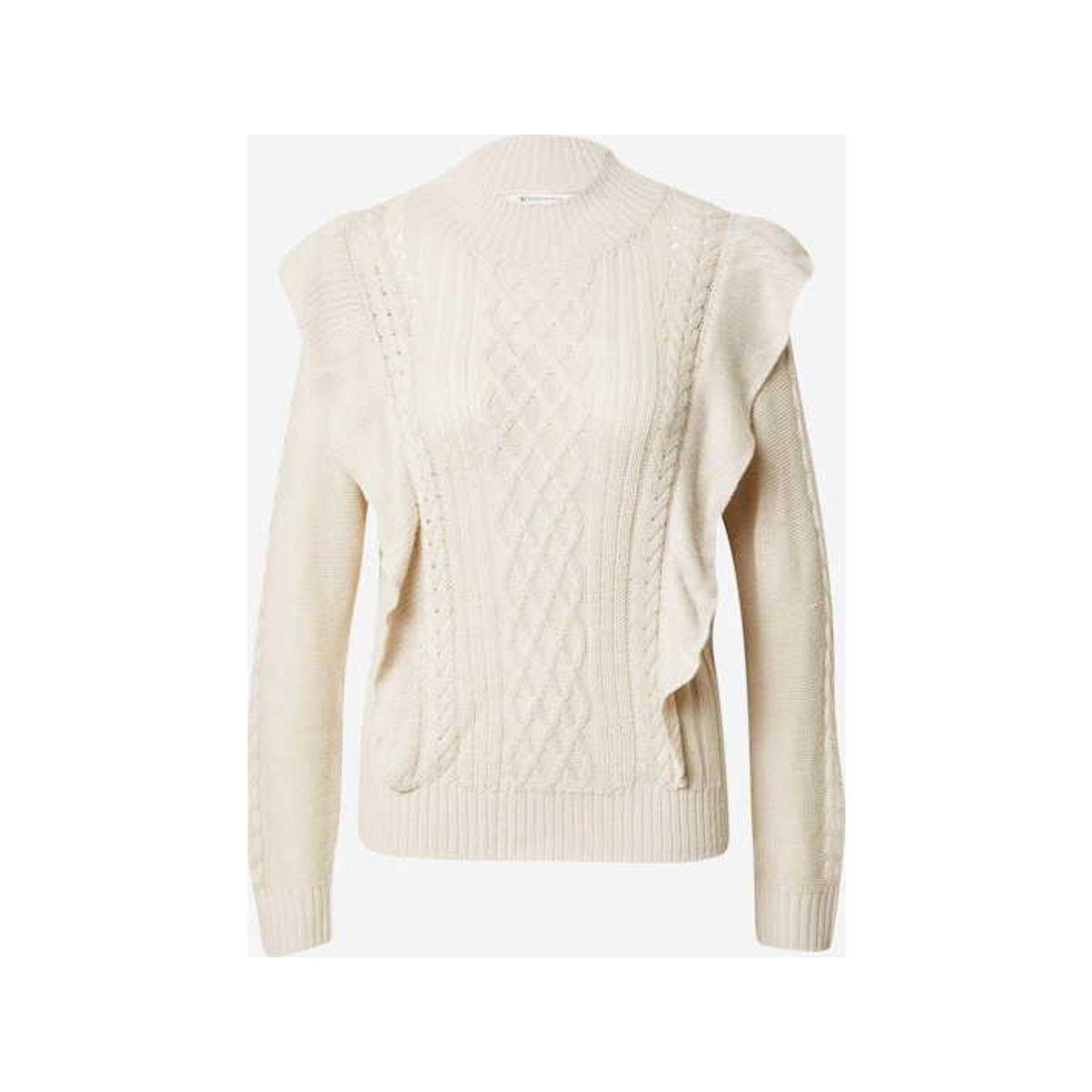 TOM TAILOR Stehkragenpullover offwhite regular (1-tlg)