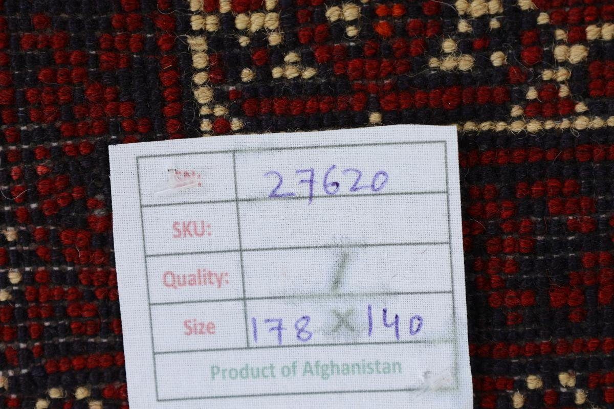 Trading, mm Orientteppich, Handgeknüpfter 140x178 Höhe: Mauri 6 Nain Orientteppich rechteckig, Afghan