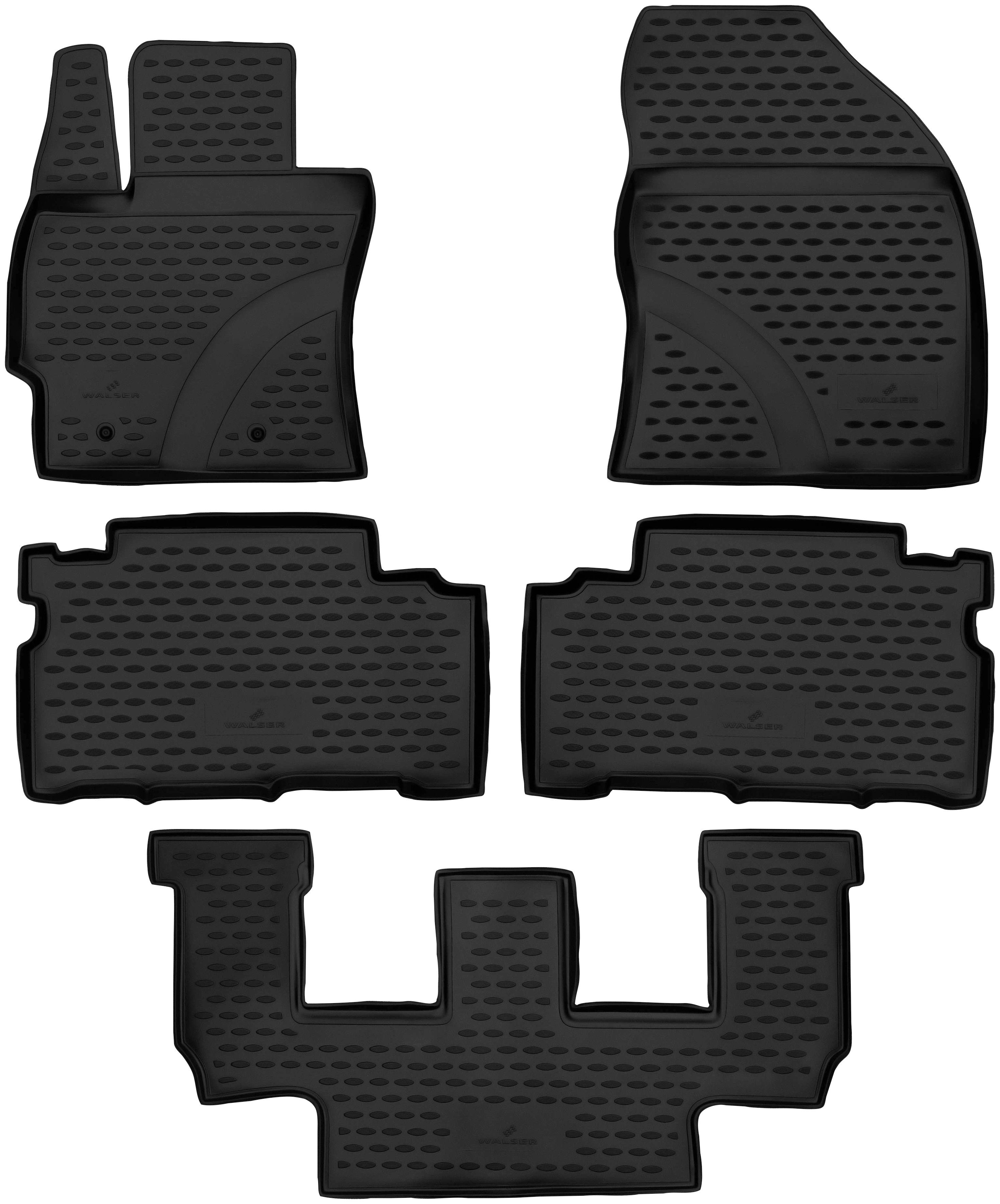 WALSER Passform-Fußmatten XTR (4 St), für Toyota Verso 04/2009 - Facelift 2013 | Automatten