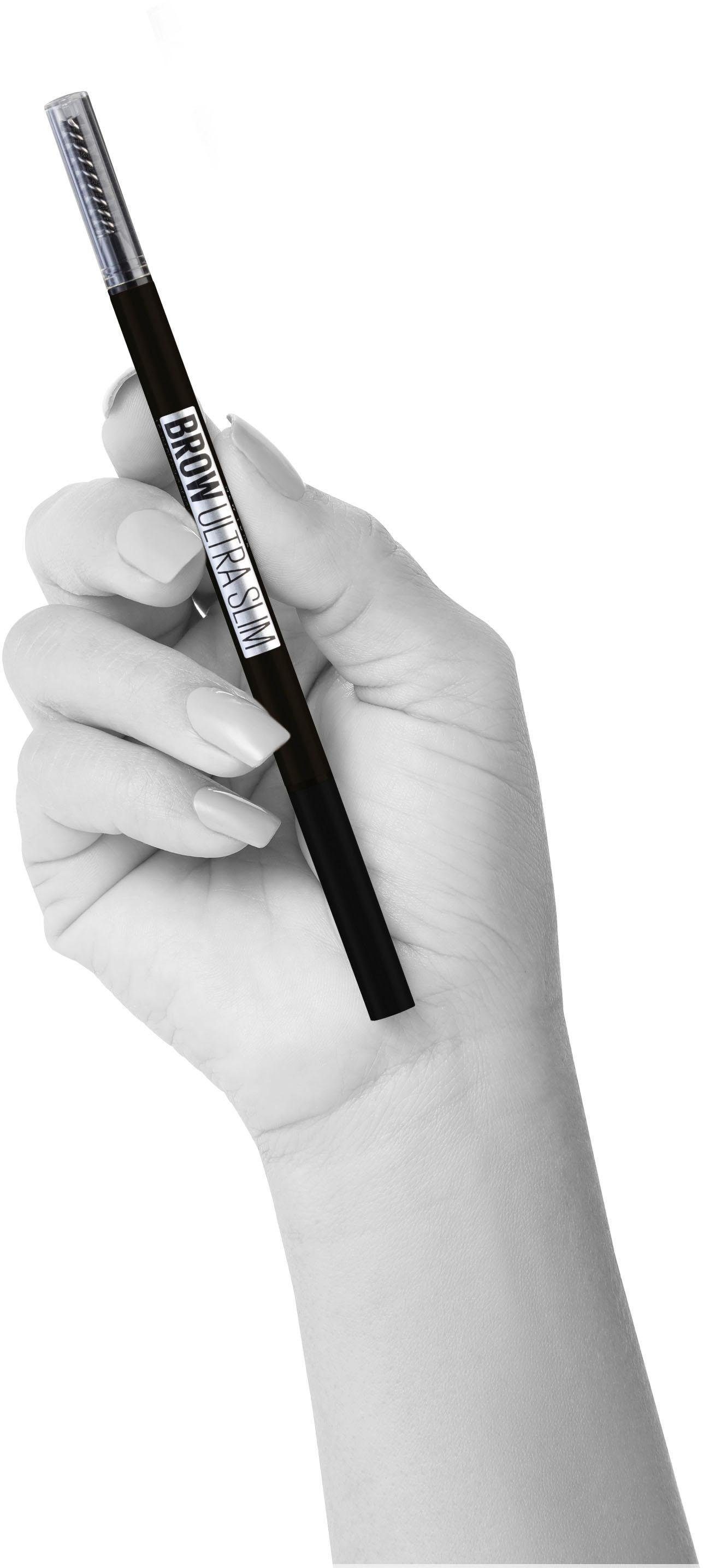 MAYBELLINE NEW YORK Nr. 5 für Augenbrauen-Stift definierte Ultra deep Browliner Augenbrauen Brow Liner, brown Slim