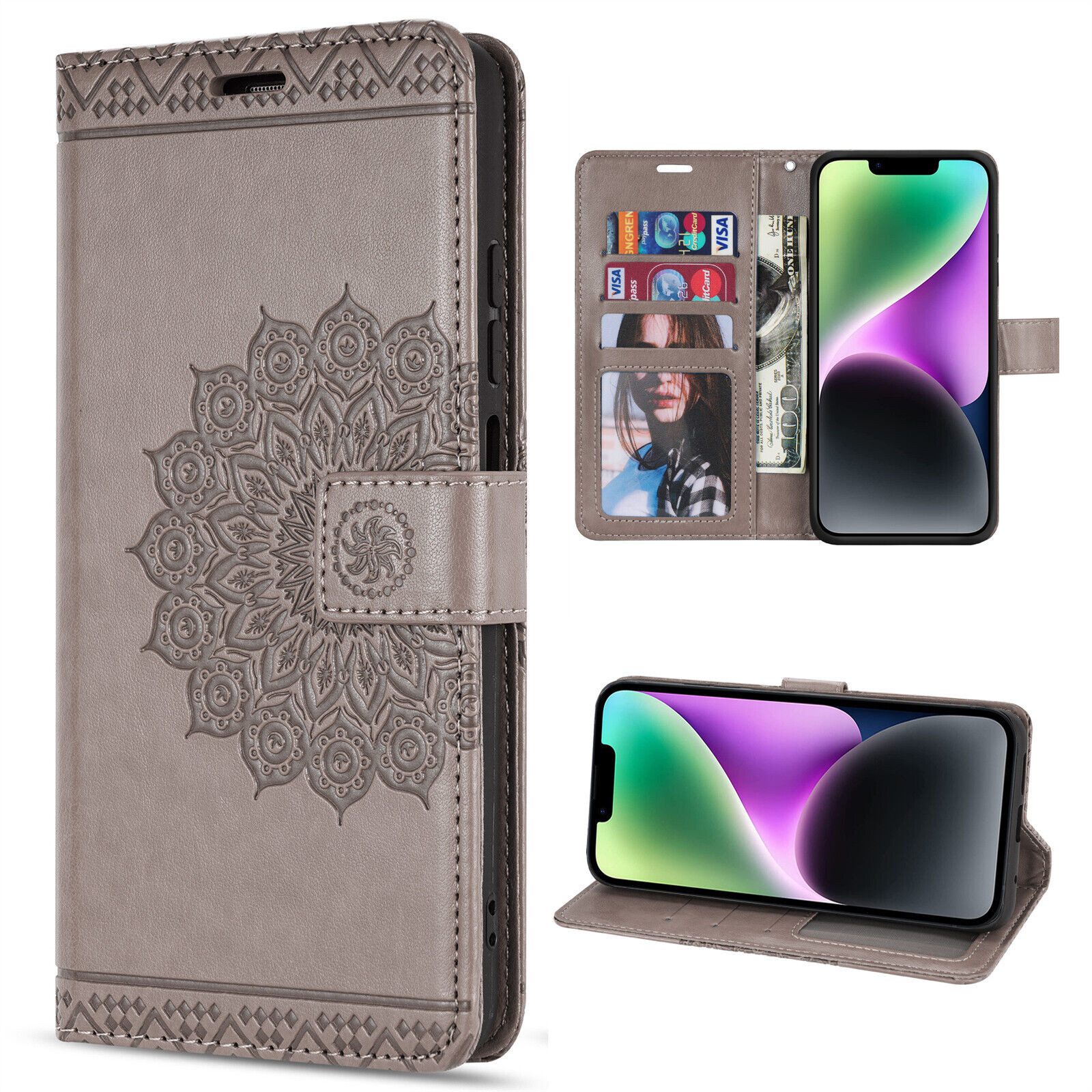 betterfon Handyhülle Handytasche für Apple iPhone 14 Klapphülle Flip Case, Wallet Case mit Kartenfächern Magnetverschluss und weicher Innenhülle