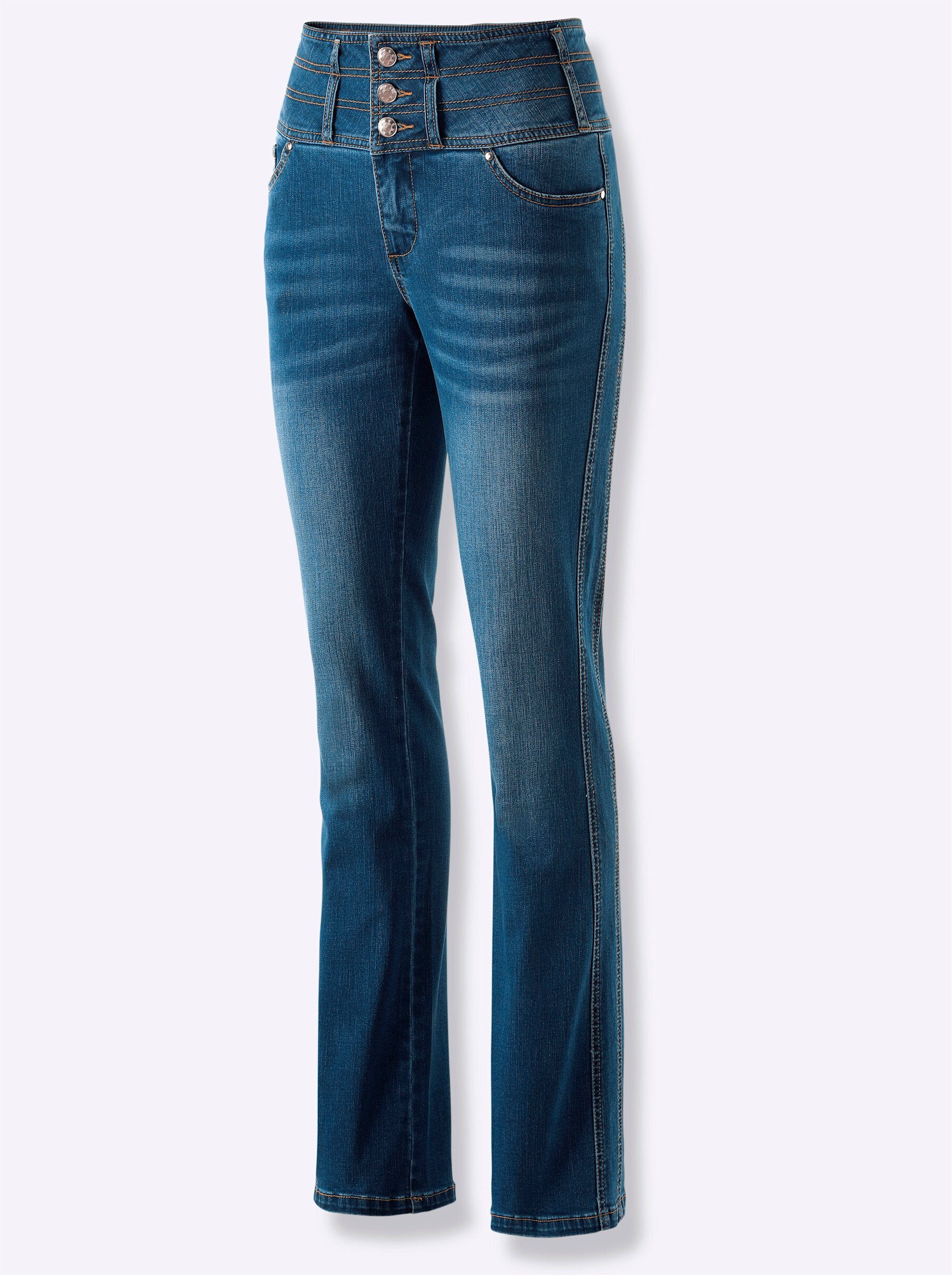 blue-stone-washed WITT Bequeme Jeans WEIDEN