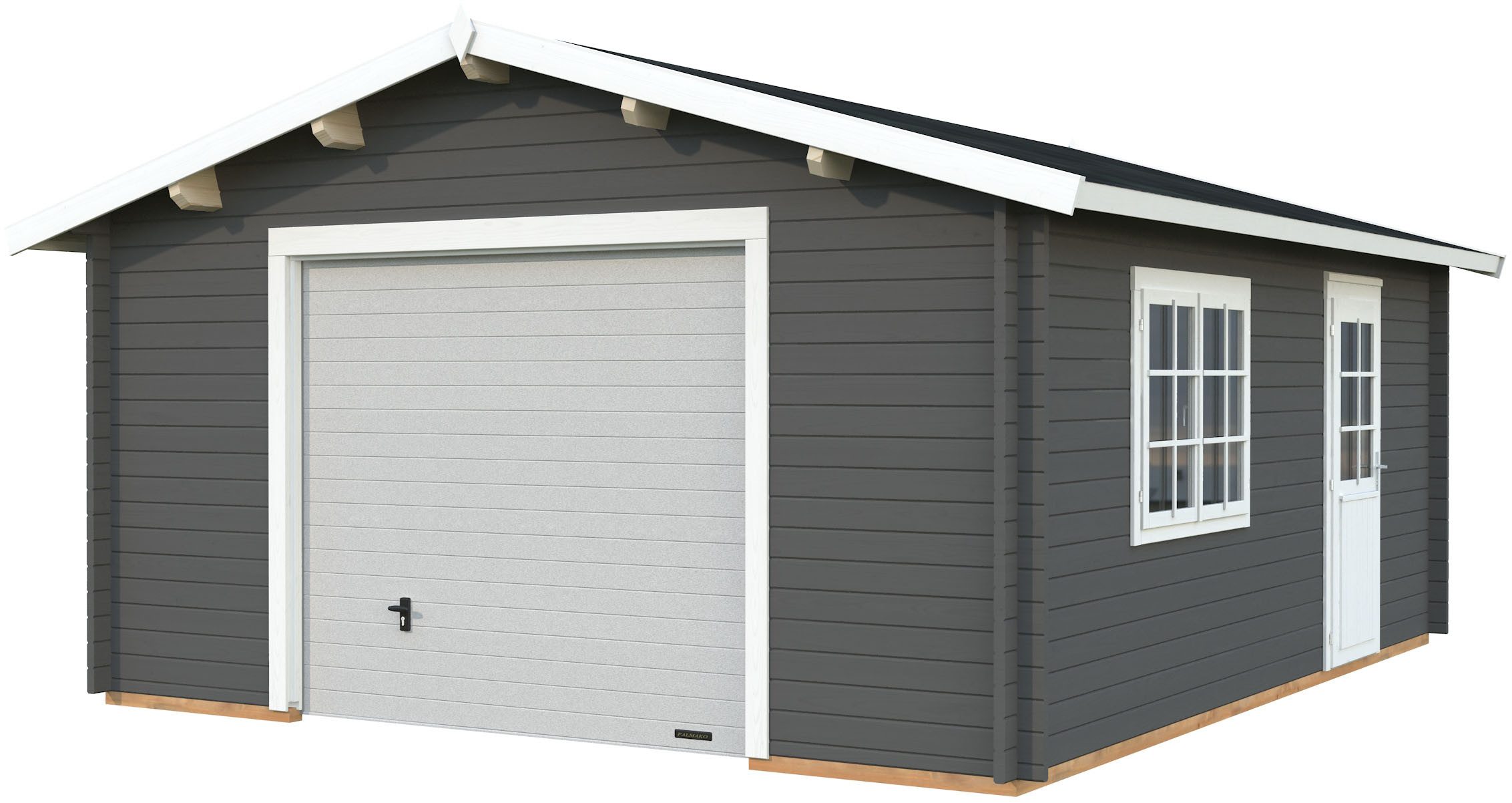 Palmako Garage Roger, mit Sektionaltor, BxTxH: 514x598x287 cm