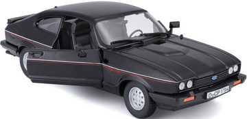 Bburago Sammlerauto Ford Capri, schwarz, Maßstab 1:24