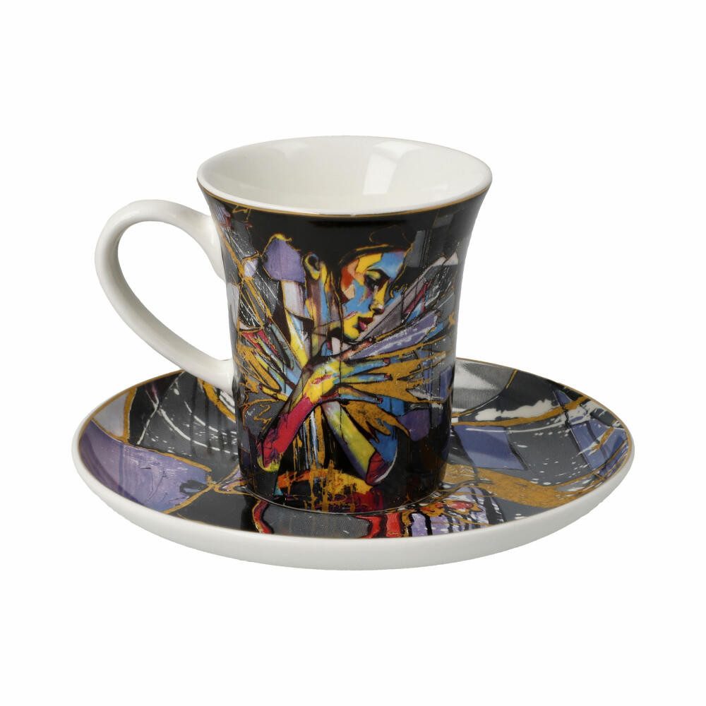 Goebel Espressotasse Lana Frey - Fire in the Belly, Fine Bone China