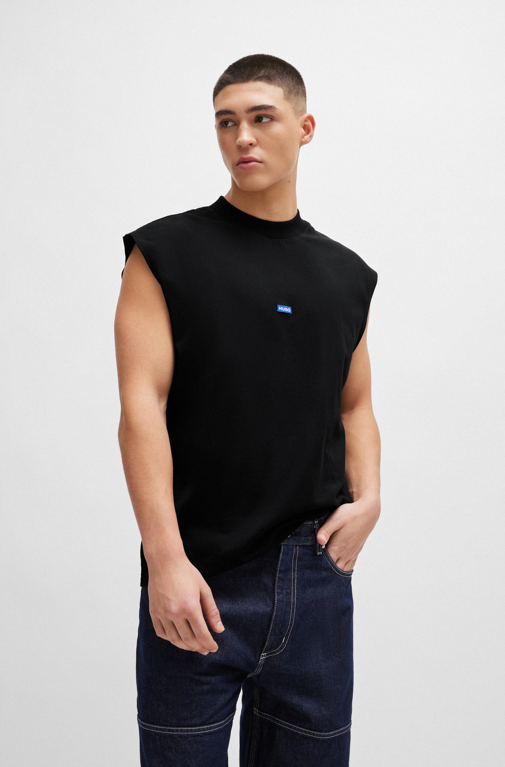 HUGO Blue T-Shirt Navertz mit Hugo-Label günstig online kaufen