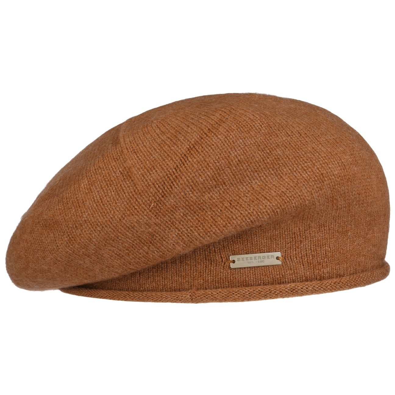 Seeberger Strickmütze (1-St) Baskenmütze Oversize