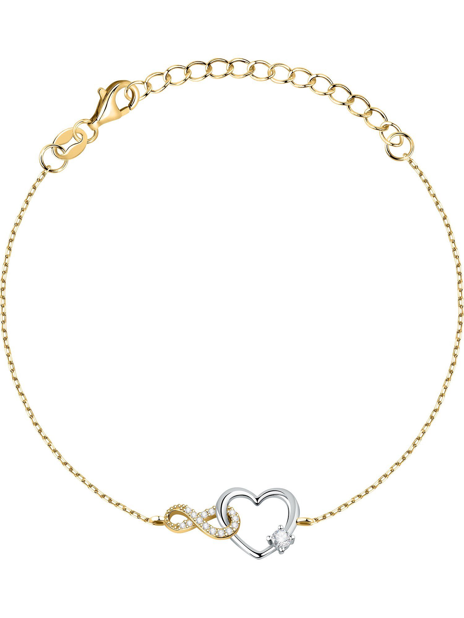 FAVS Silberarmband FAVS Damen-Armband 925er Silber 15 Zirkonia