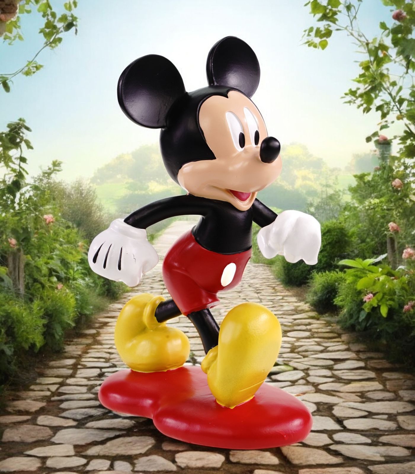 Disney Gartenfigur Mickey Mouse Wetterfeste Dekoration günstig online kaufen