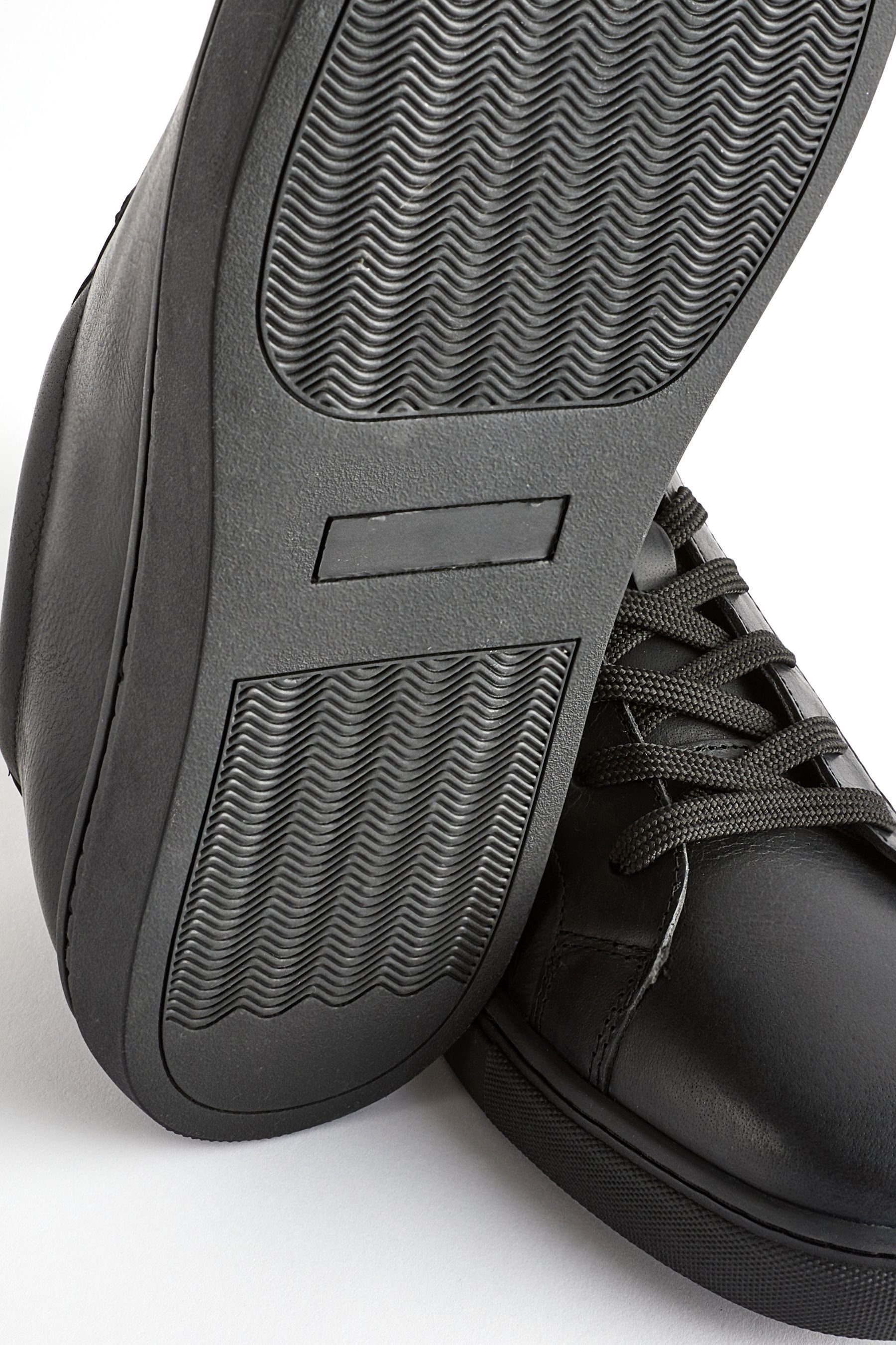 (1-tlg) Sneaker Next Black Lederturnschuhe