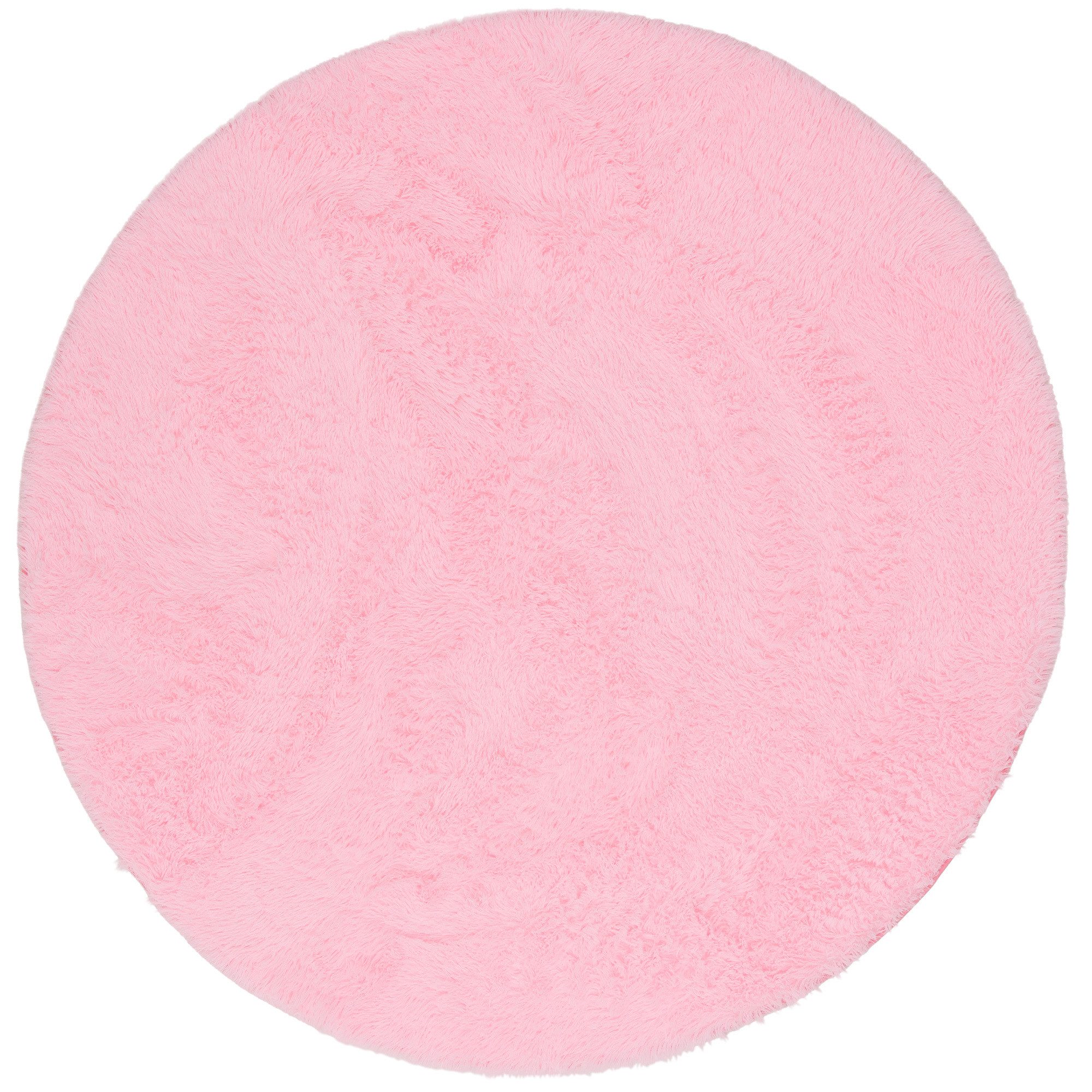 Pergamon Hochflor-Teppich Hochflor Shaggy Teppich Fluffy Rund, Rund, Höhe: 40 mm