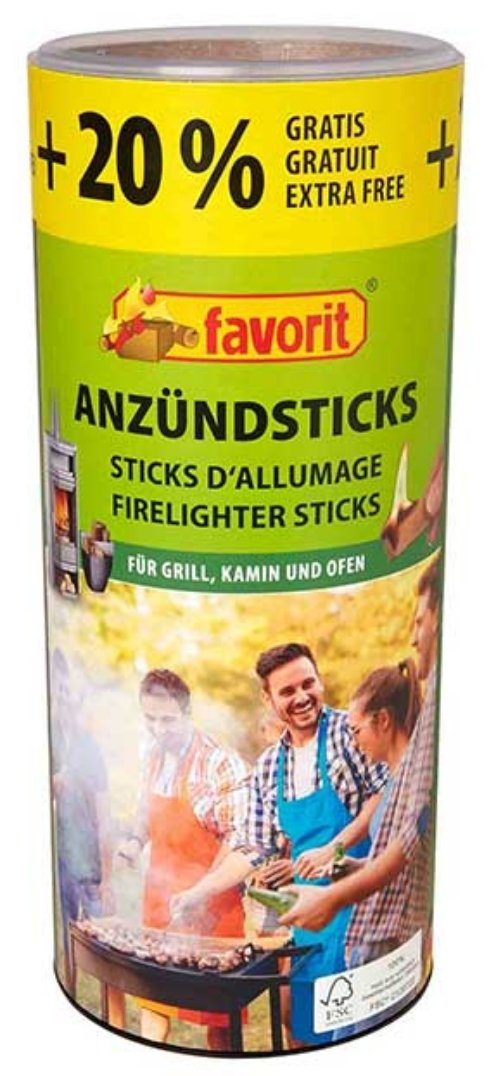 favorit Grillanzünder Favorit Anzündwürfel 100 St.+20% 1257, (1-St)
