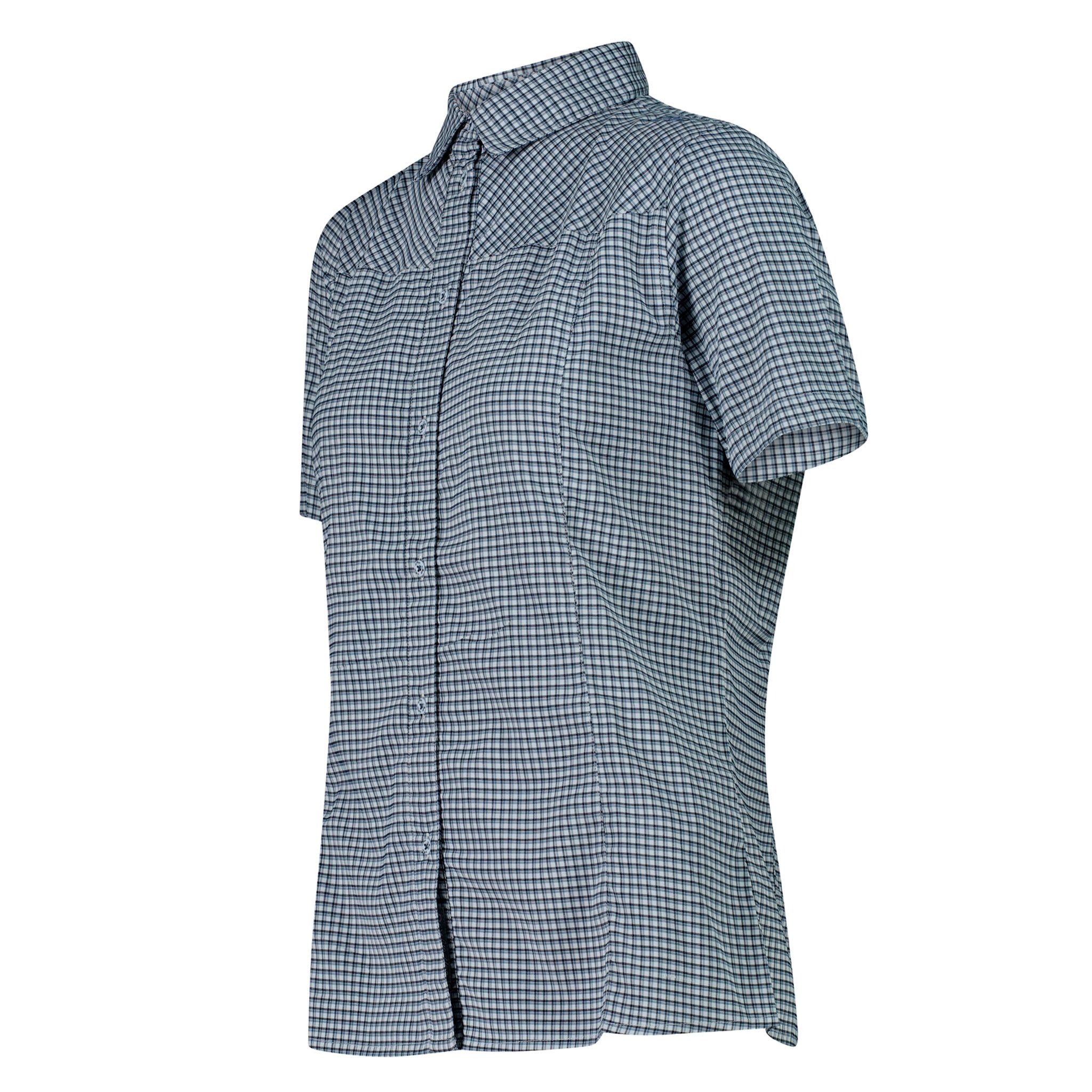 CMP Outdoorbluse Tech Shirt Button-Up mit Markendetails