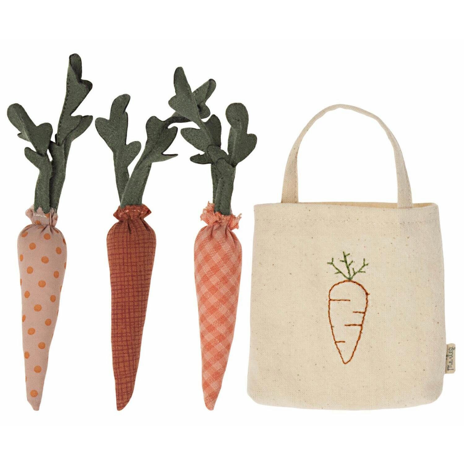 Maileg Кукольная мебель Maileg Miniatures Carrots in Shopping Bag, Puppenhauszubehör