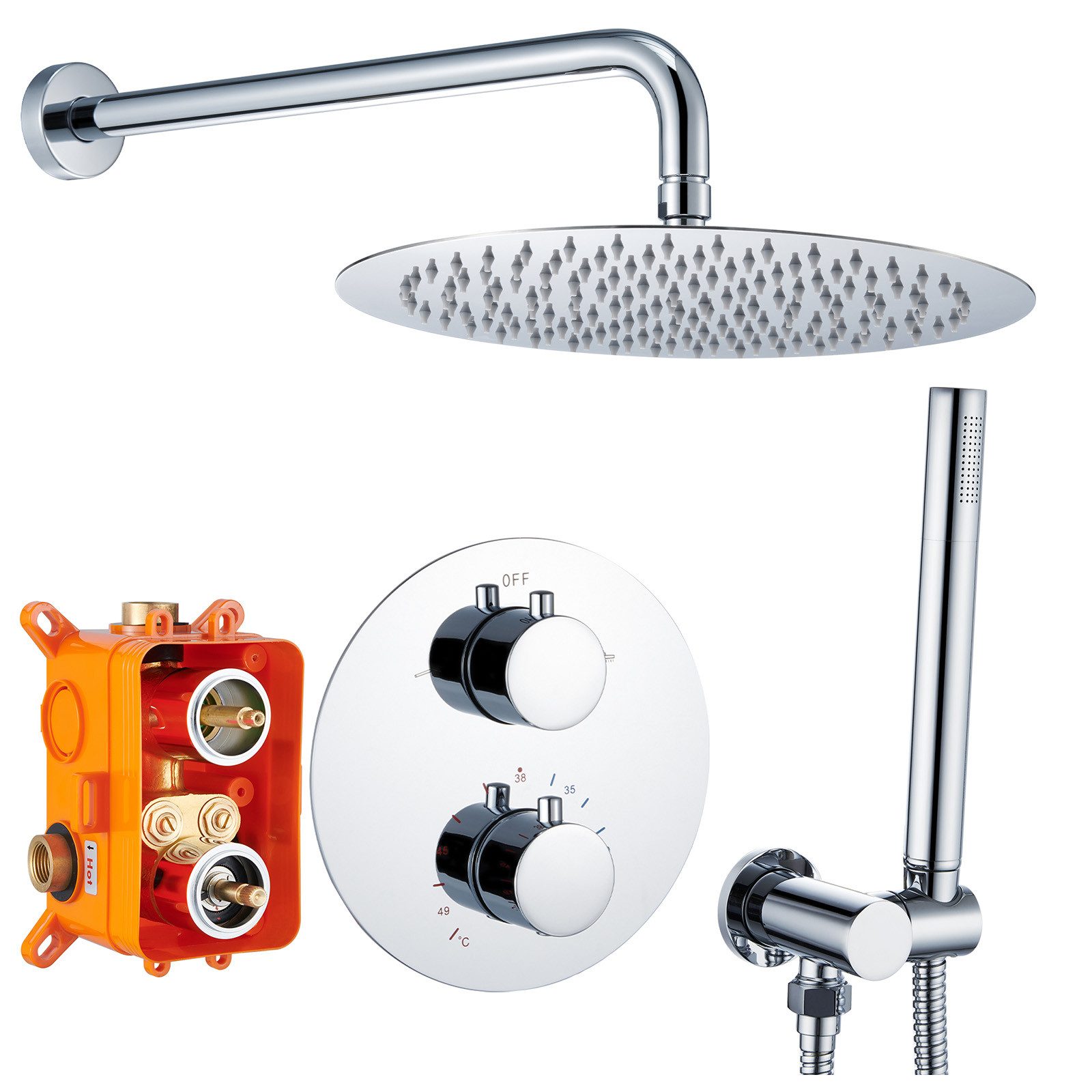 HOMELODY Duschsystem Dusche mit Handbrause und günstig online kaufen