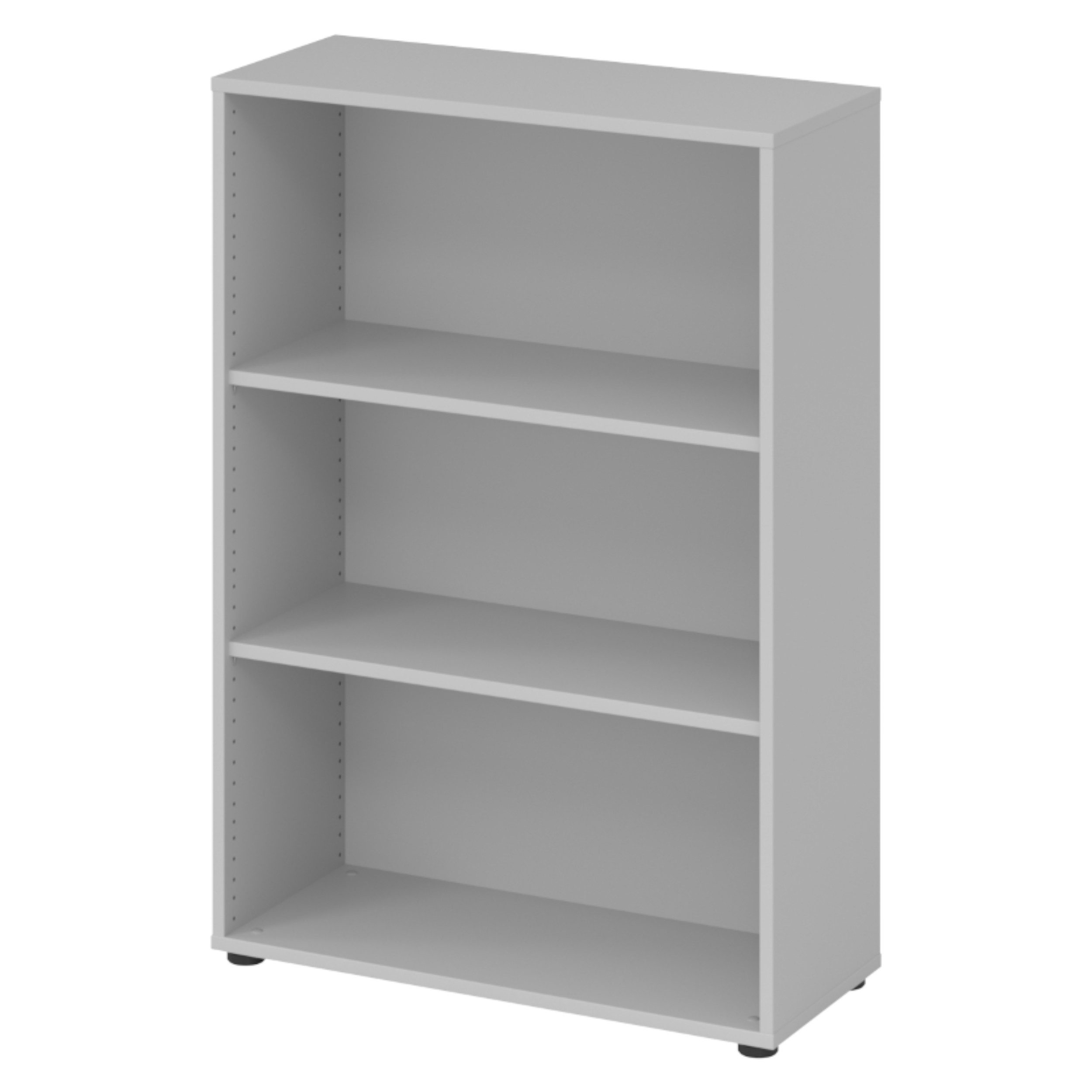 bümö Aktenregal basic Regal, Büroregal - 3 Ordnerhöhen, Dekor: Grau