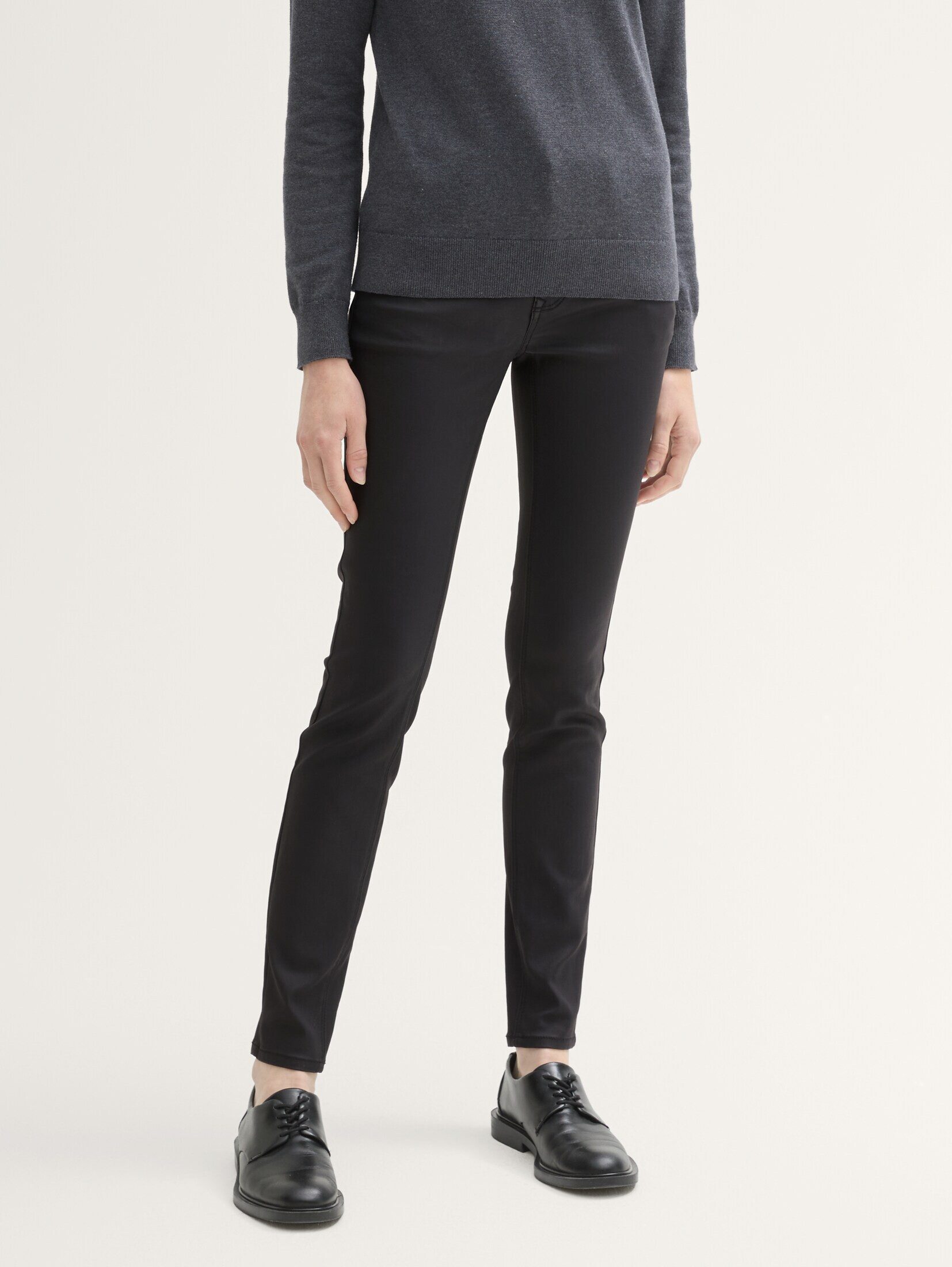 TOM TAILOR Skinny-fit-Jeans Jeanshosen TTALEXA COATED SKINNY Jeans günstig online kaufen