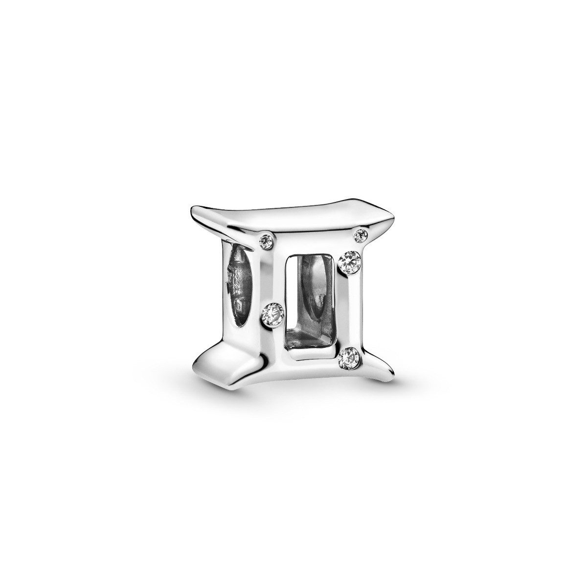Bead 798428C01 Charm Damen Funkelnde Zwillinge Sterling Silber